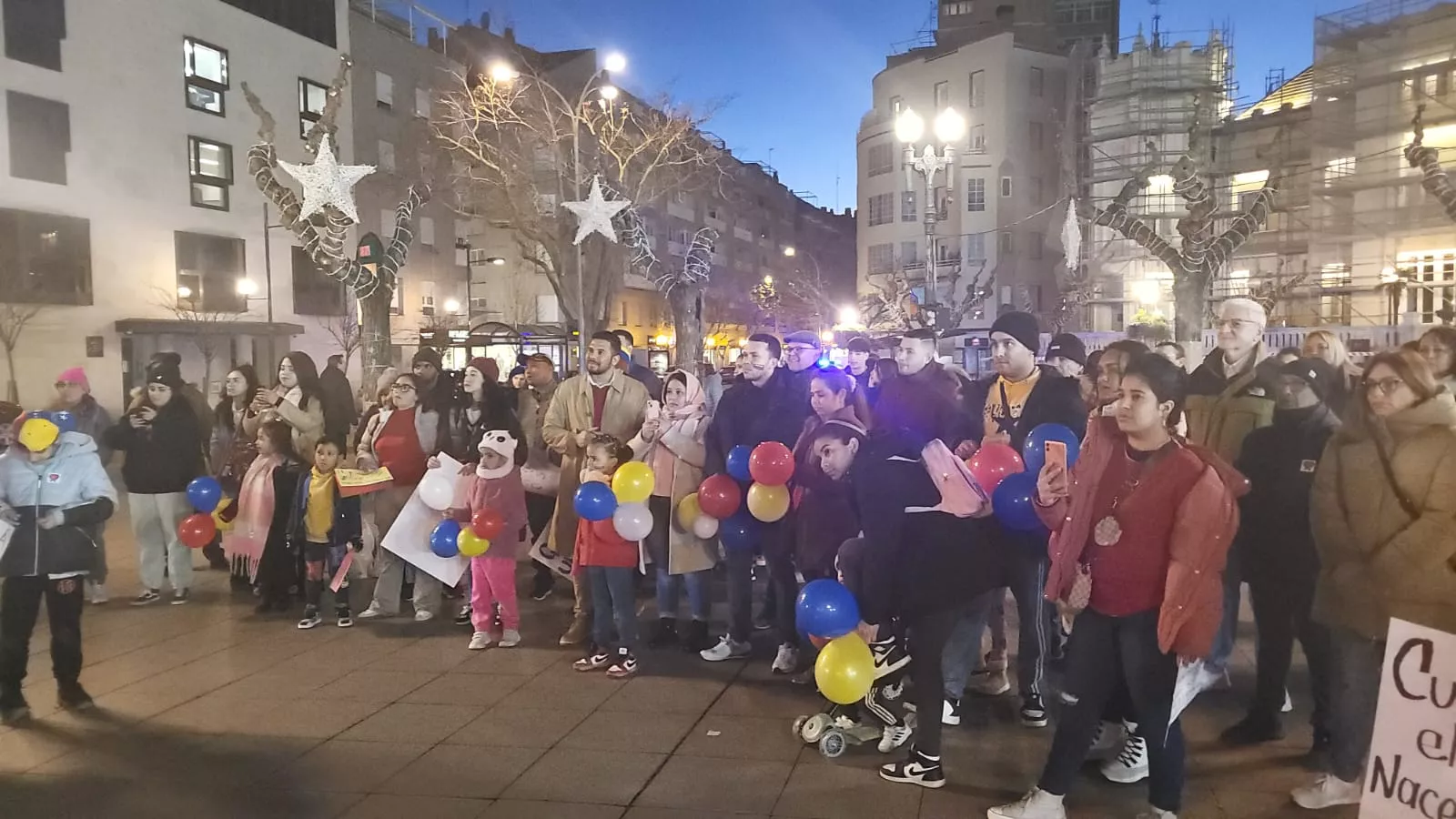 Concentración por Venezuela en Huesca