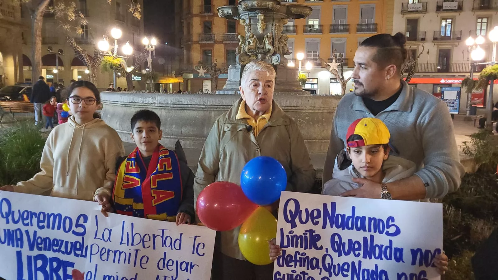 Concentración por Venezuela en Huesca