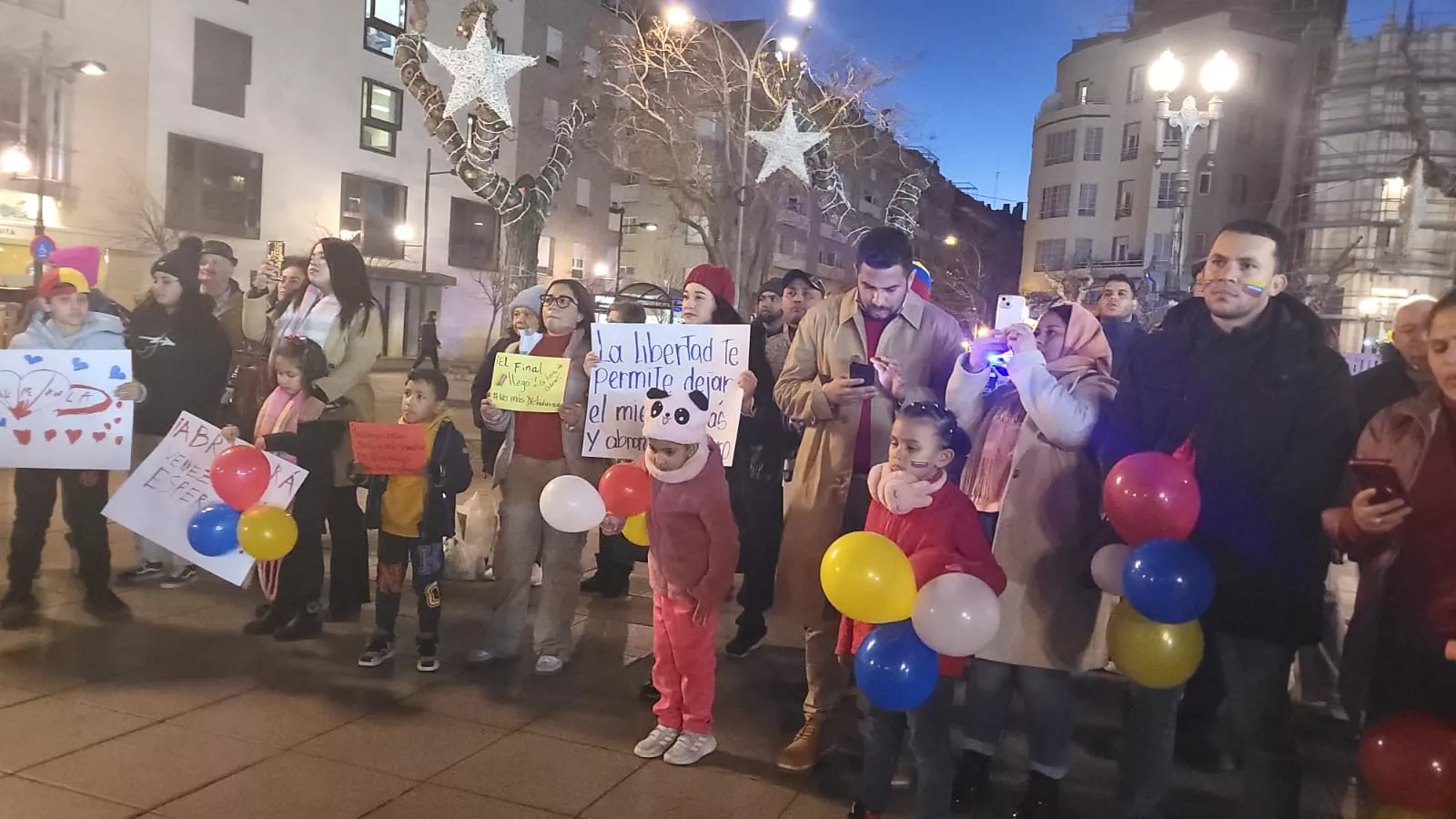 Concentración por Venezuela en Huesca