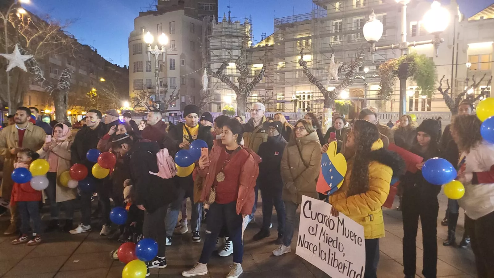 Concentración por Venezuela en Huesca