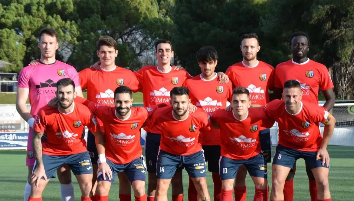 Once del Fraga ante el Almudévar, este sábado.