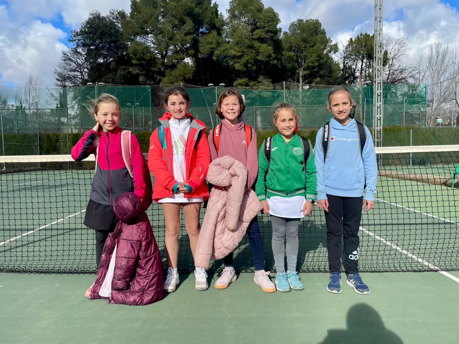 Loreto Artero, Blanca Mateos, Alba Fernández, Ada Gil y Valeria Alfaro