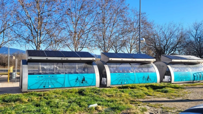 Párquines para bicicletas que se van a instalar. Párquines para bicicletas que se van a instalar.