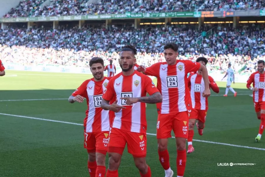 Luis Suárez celebra su gol ante el Córdoba en el último partido. Foto: LaLiga