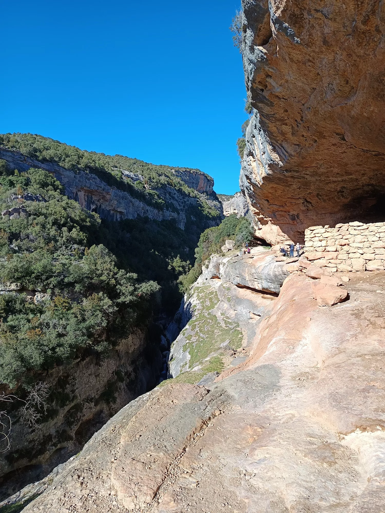 Barrancos, cuevas y bosques por la falda de Guara. Foto Peña Guara