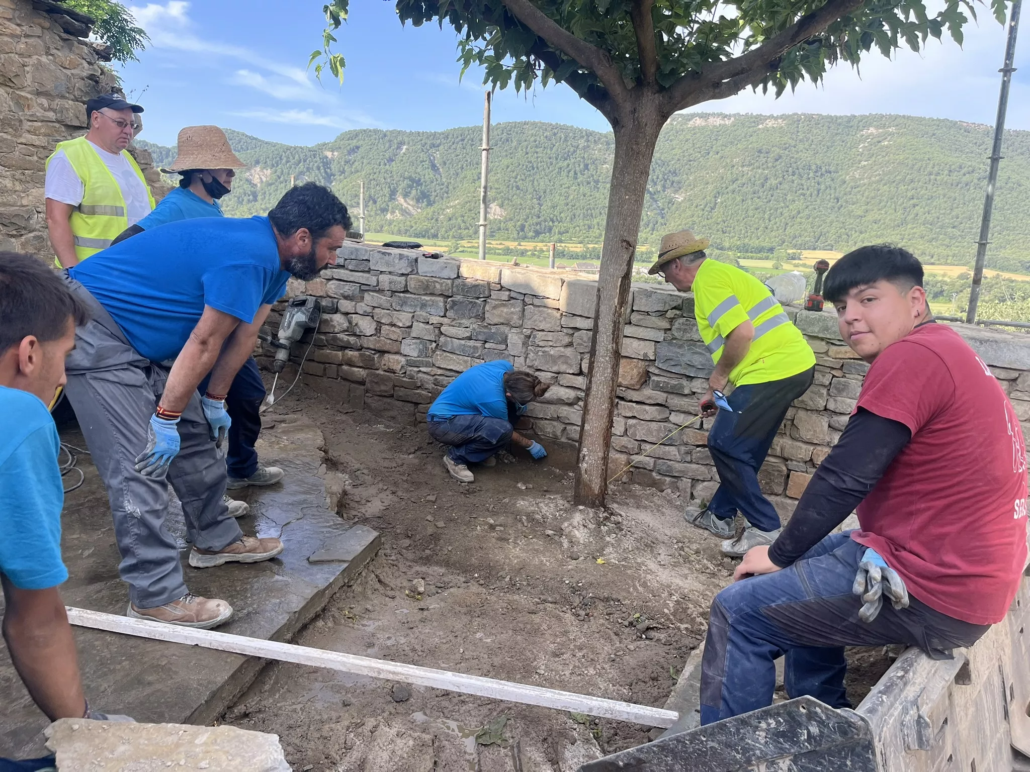 Actividad del cuarto programa experiencial en Aínsa.