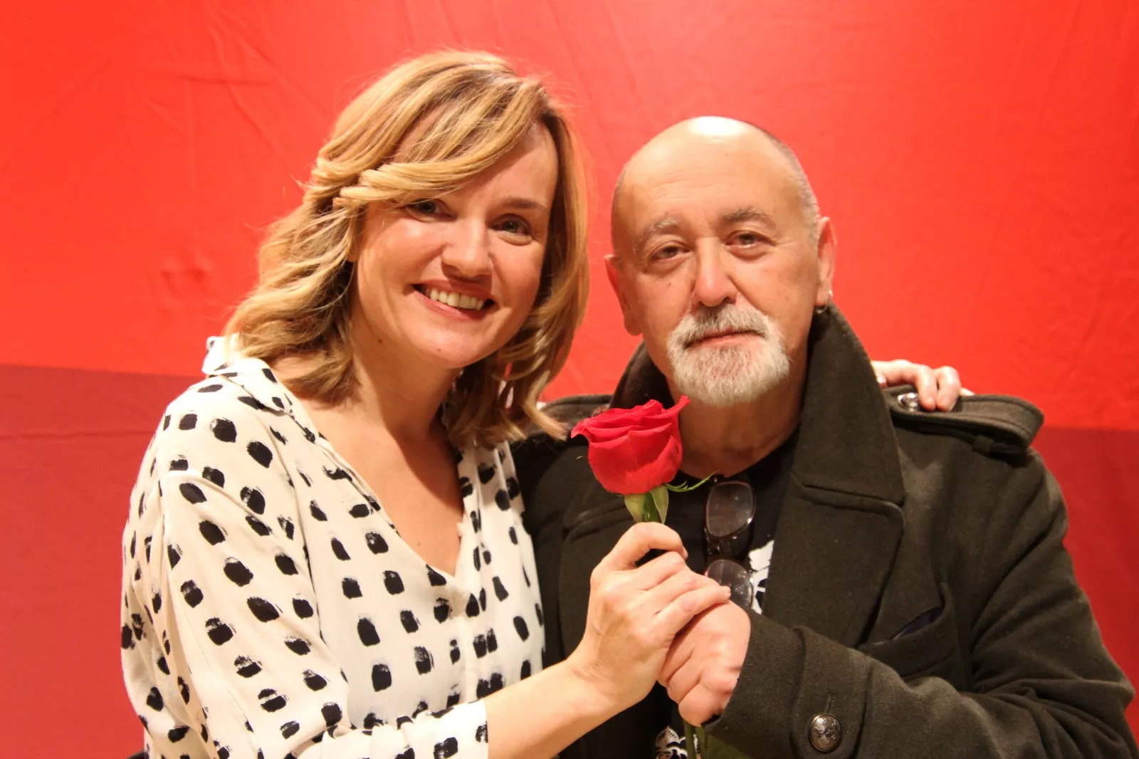 Pilar Alegría en Sariñena. Foto Carlos Migliaccio