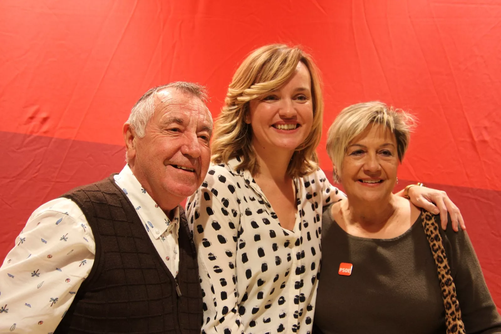 Pilar Alegría en Sariñena. Foto Carlos Neofato