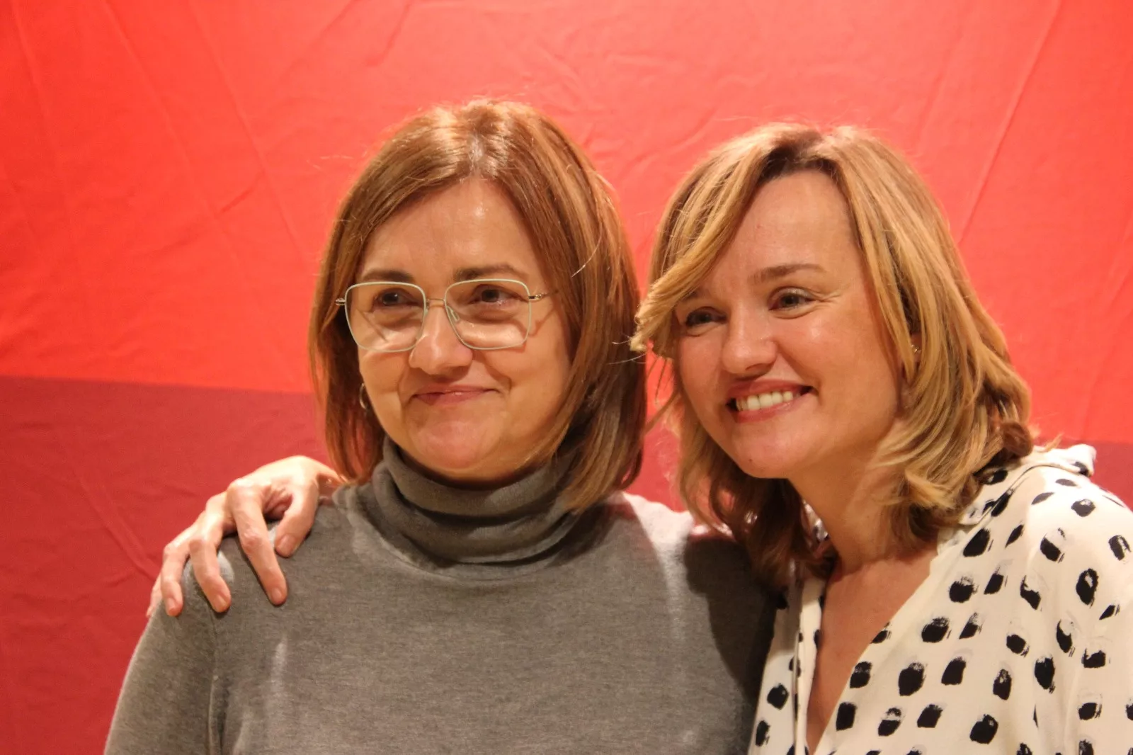 Pilar Alegría en Sariñena. Foto Carlos Neofato