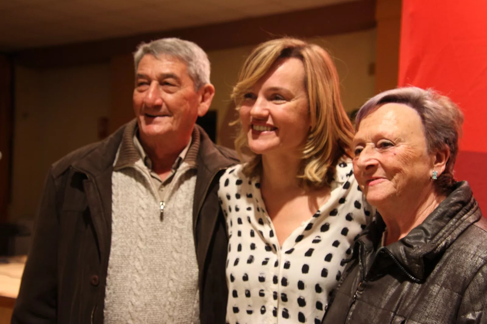 Pilar Alegría en Sariñena. Foto Carlos Neofato