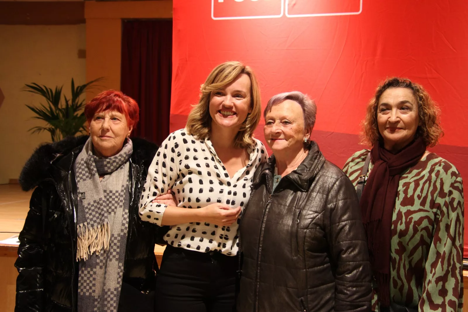 Pilar Alegría en Sariñena. Foto Carlos Neofato