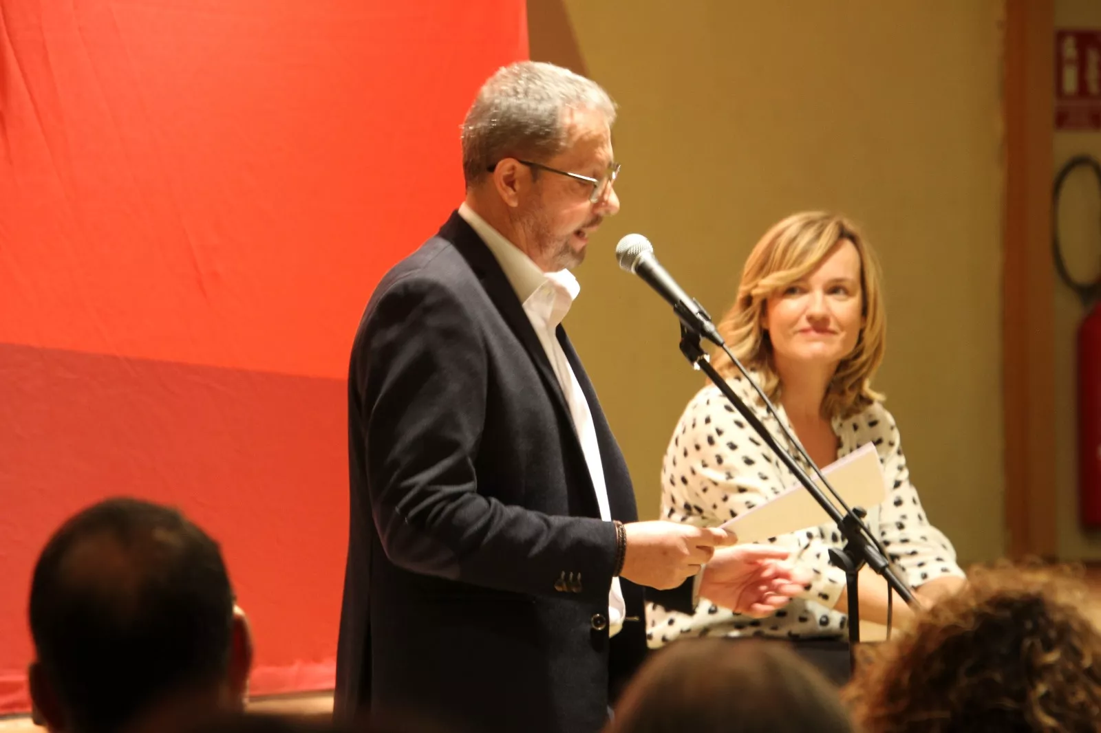 Pilar Alegría en Sariñena. Foto Carlos Neofato