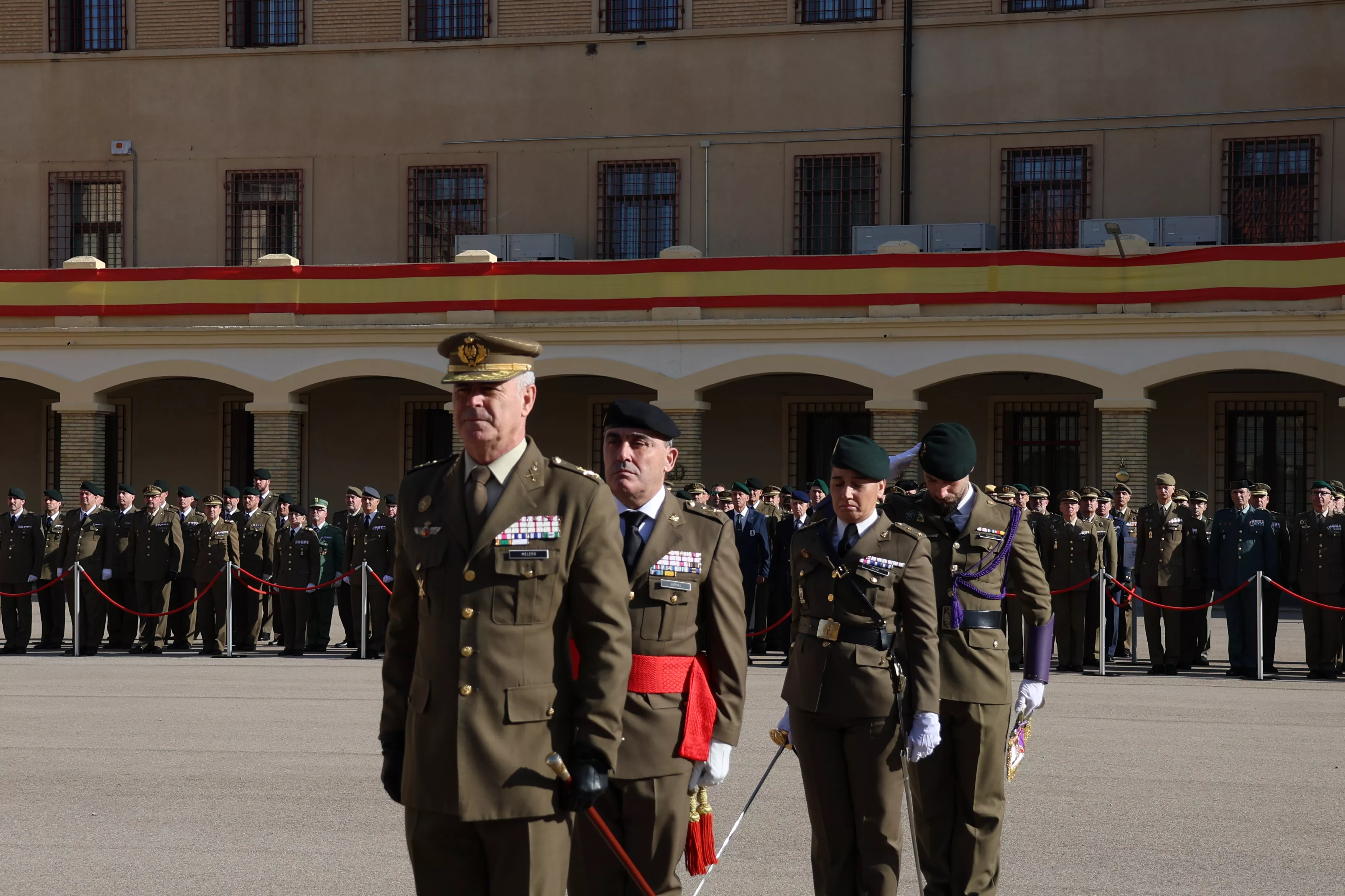 Toma de posesión del general Cepeda como jefe de la División Castillejos. Foto División Castillejos