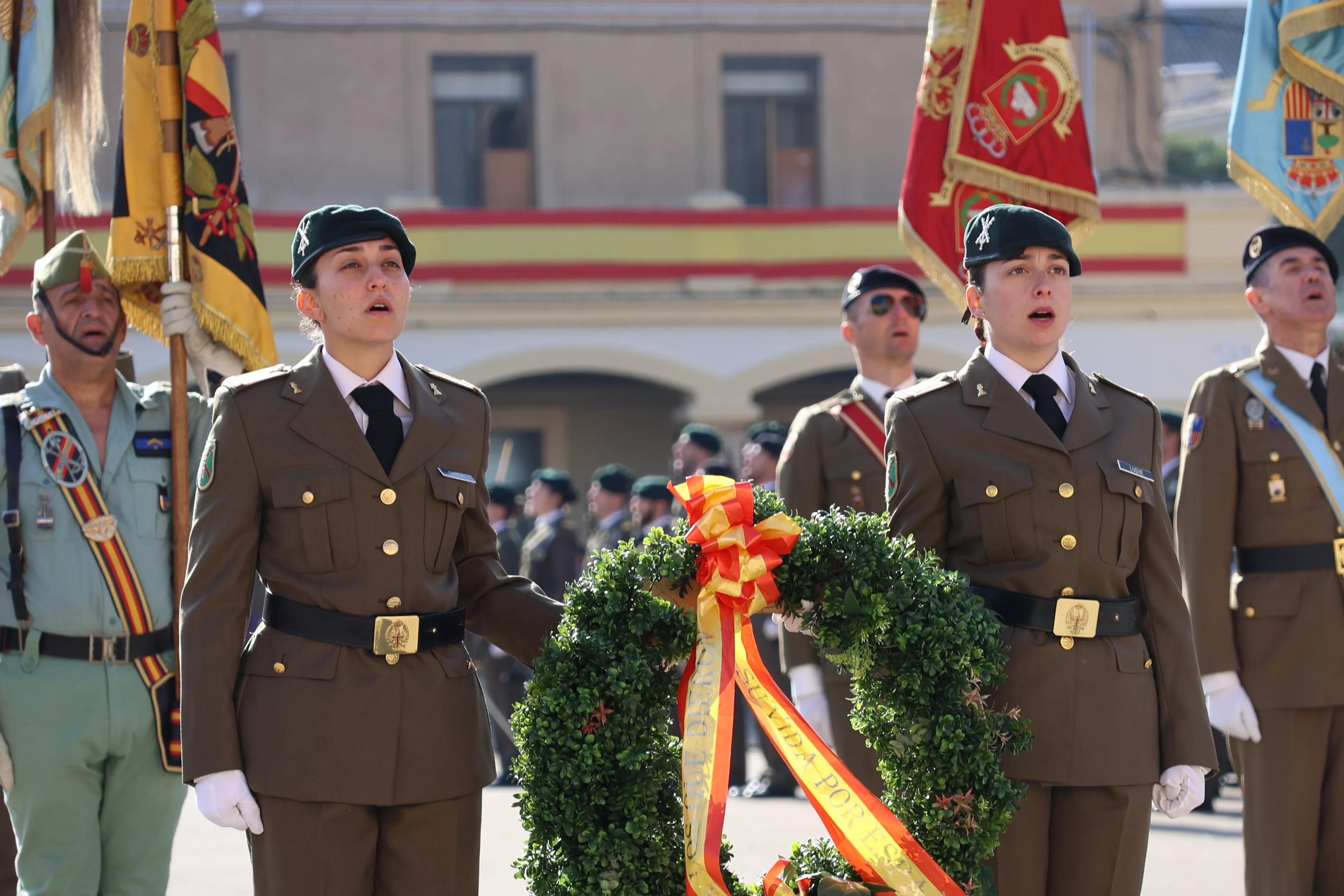 Toma de posesión del general Cepeda como jefe de la División Castillejos. Foto División Castillejos