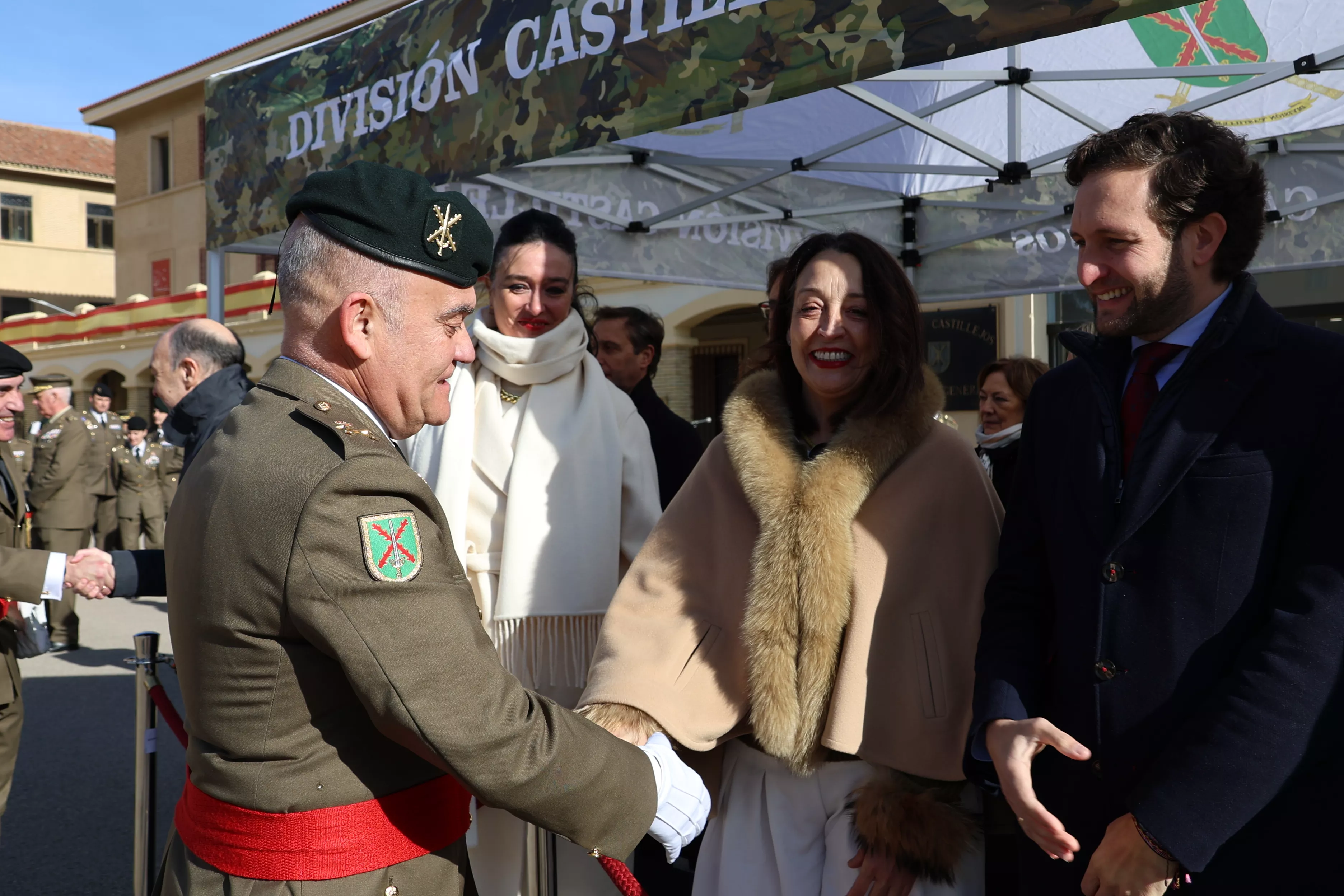 Toma de posesión del general Cepeda como jefe de la División Castillejos. Foto División Castillejos