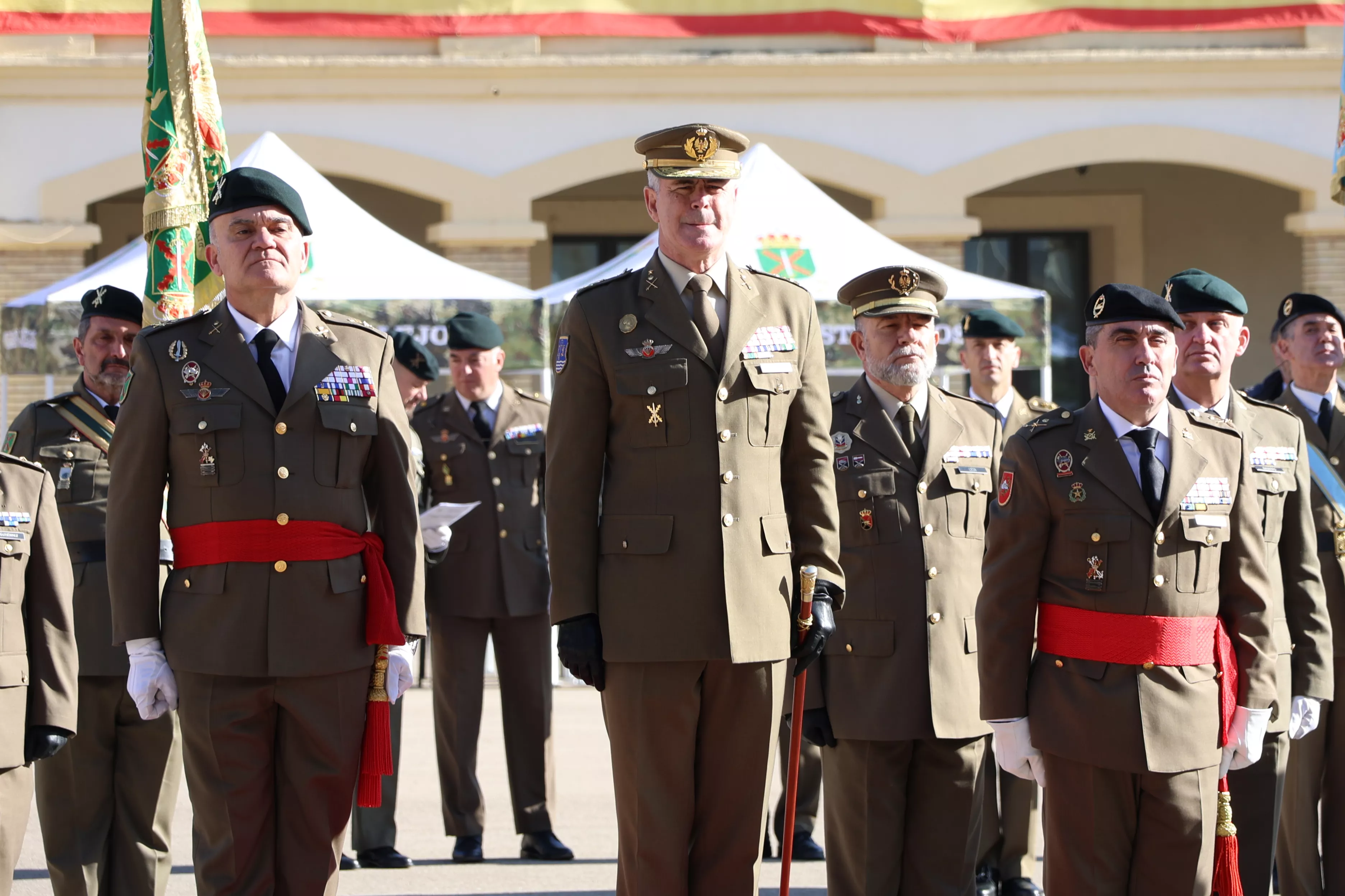 Toma de posesión del general Cepeda como jefe de la División Castillejos. Foto División Castillejos