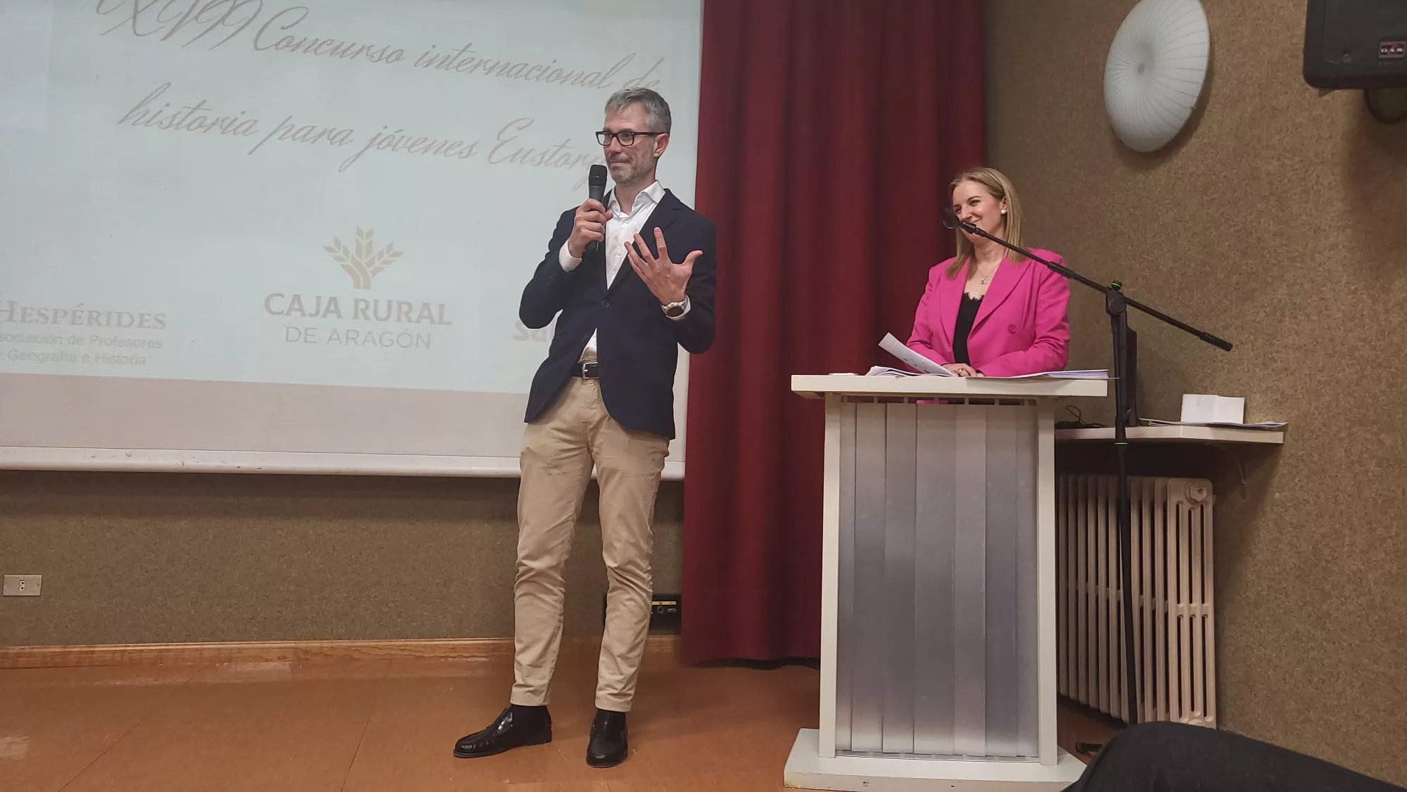 Entrega del tercer premio de Eustory a Salesianos de Huesca