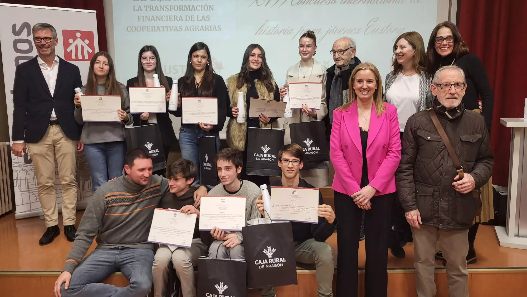Entrega del tercer premio de Eustory a Salesianos de Huesca