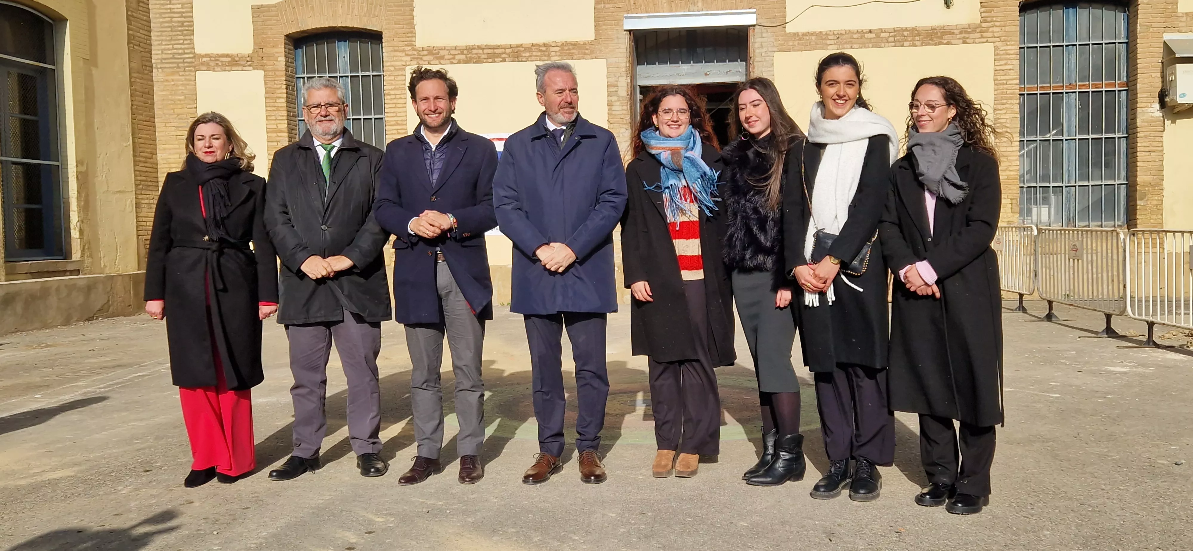 Primera piedra de la Facultad de Medicina de Huesca. Foto Myriam Martínez 