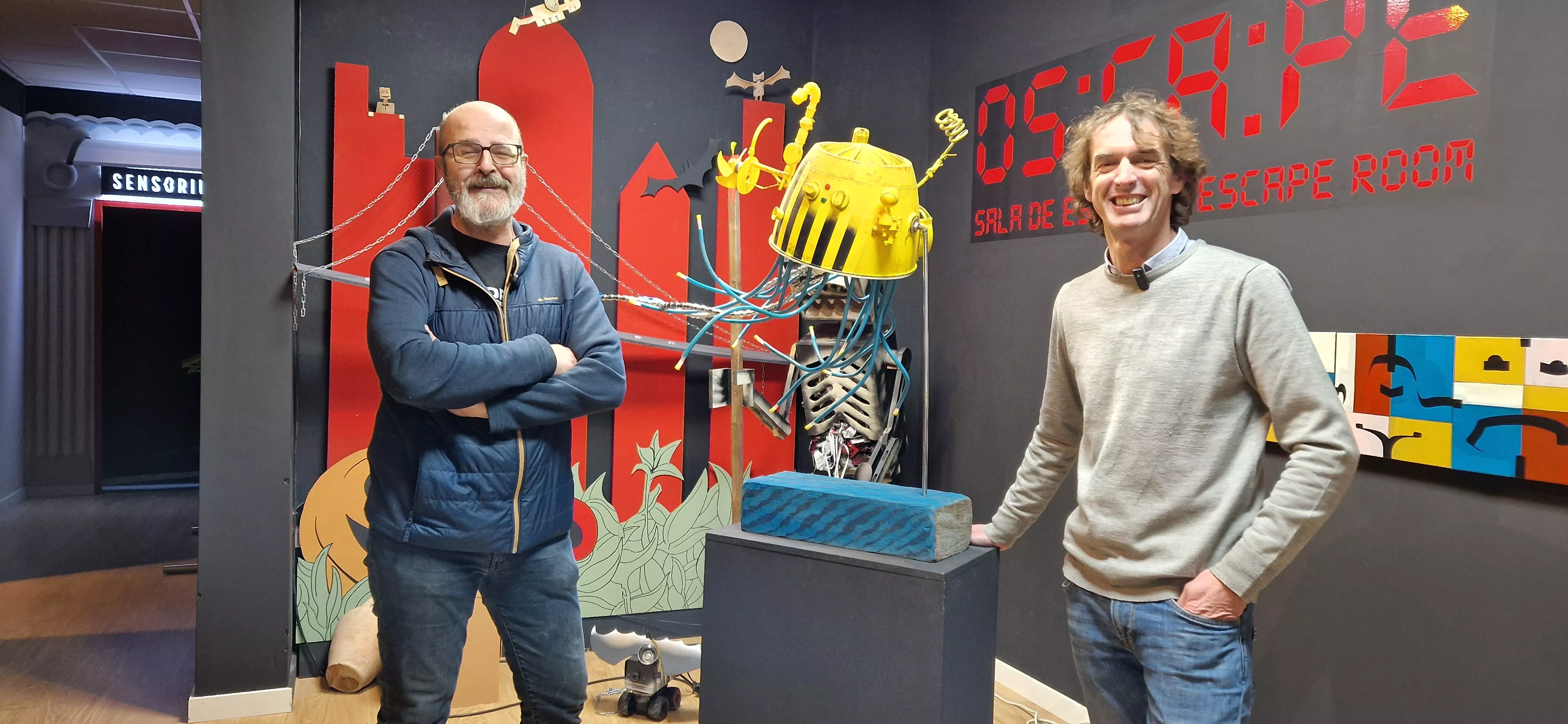 Nico Malo y Valero Biarte en la sala Oscape. Foto Myriam Martínez