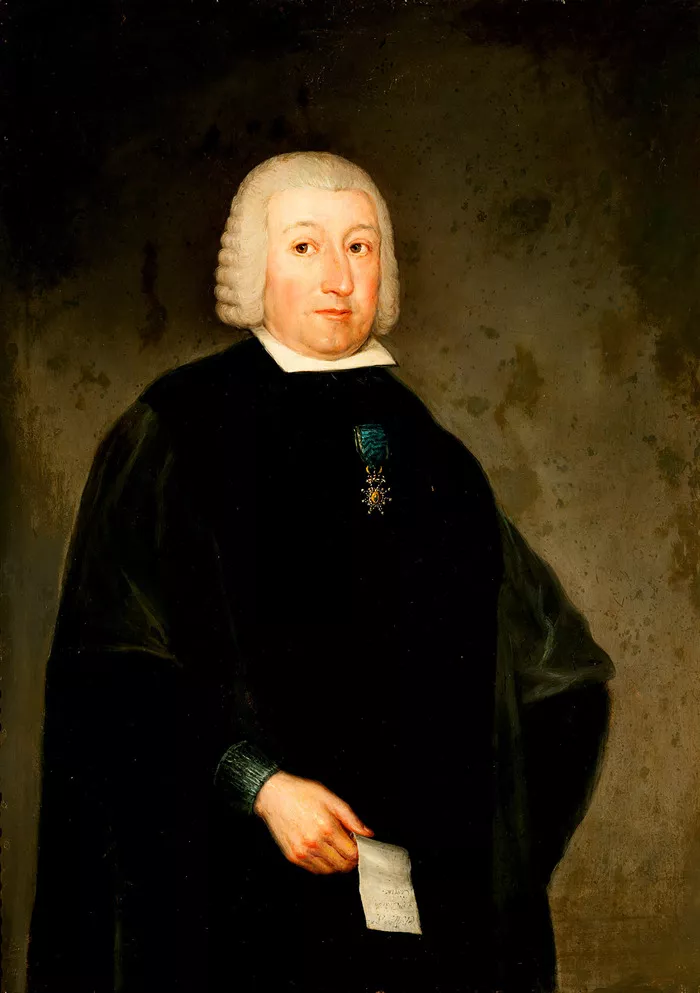 Retrato de Cistué y Coll en el Museo Goya de la Fundación Ibercaja. El que se entrega en Huesca es de cuerpo entero