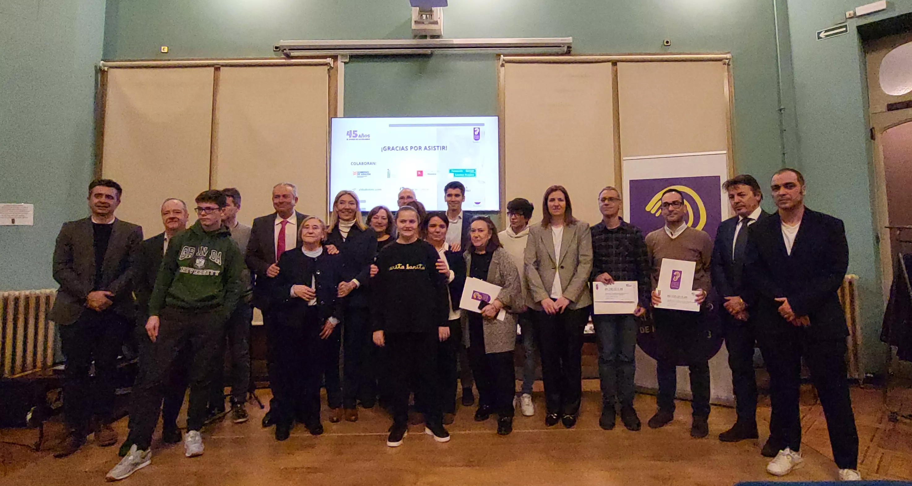 Acto de entrega de premios del IX Concurso de Relatos Cortos de la Asociación de Hipoacúsicos de Huesca. Foto Mercedes Manterola
