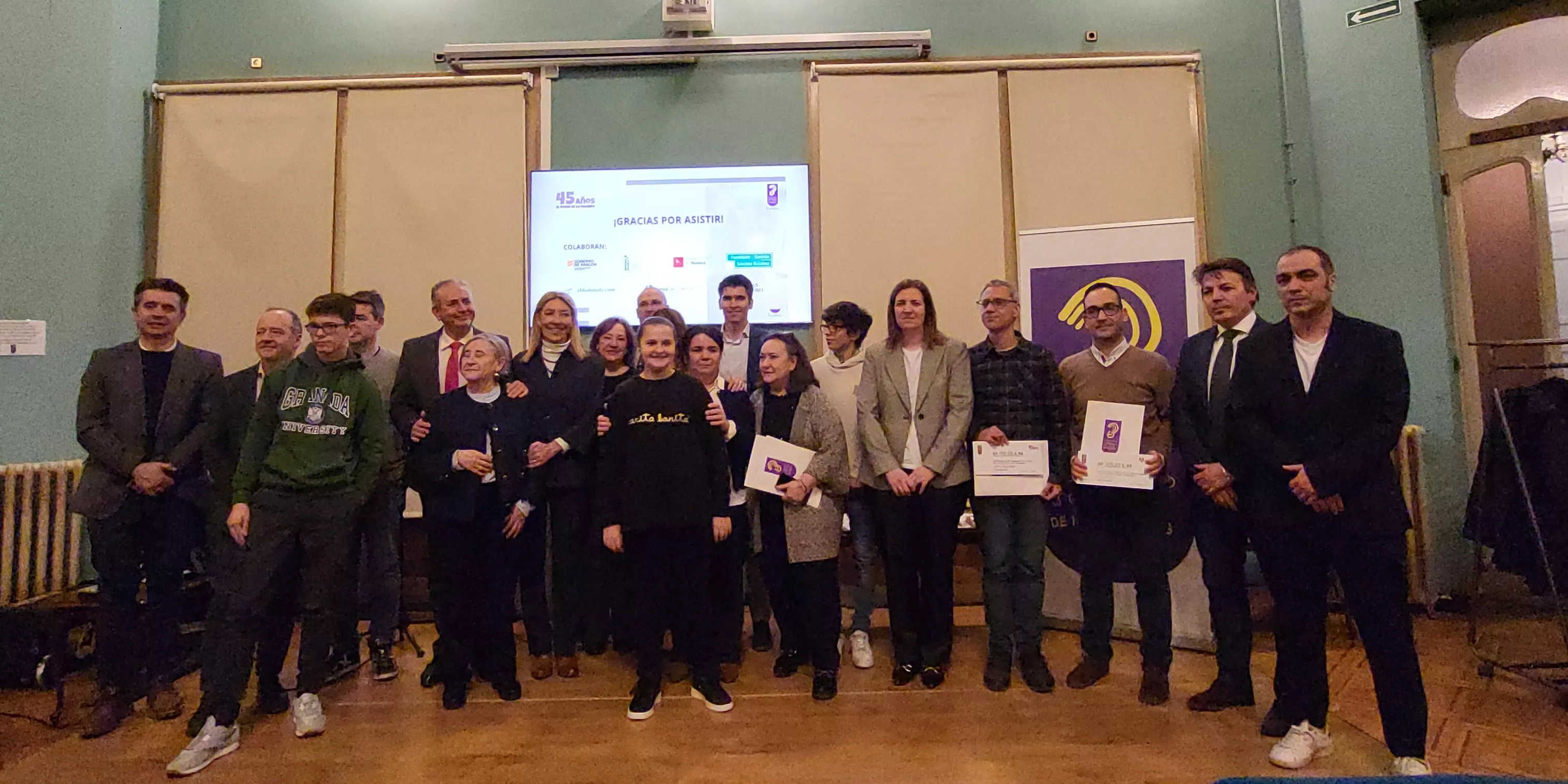 Acto de entrega de premios del IX Concurso de Relatos Cortos de la Asociación de Hipoacúsicos de Huesca. Foto Mercedes Manterola