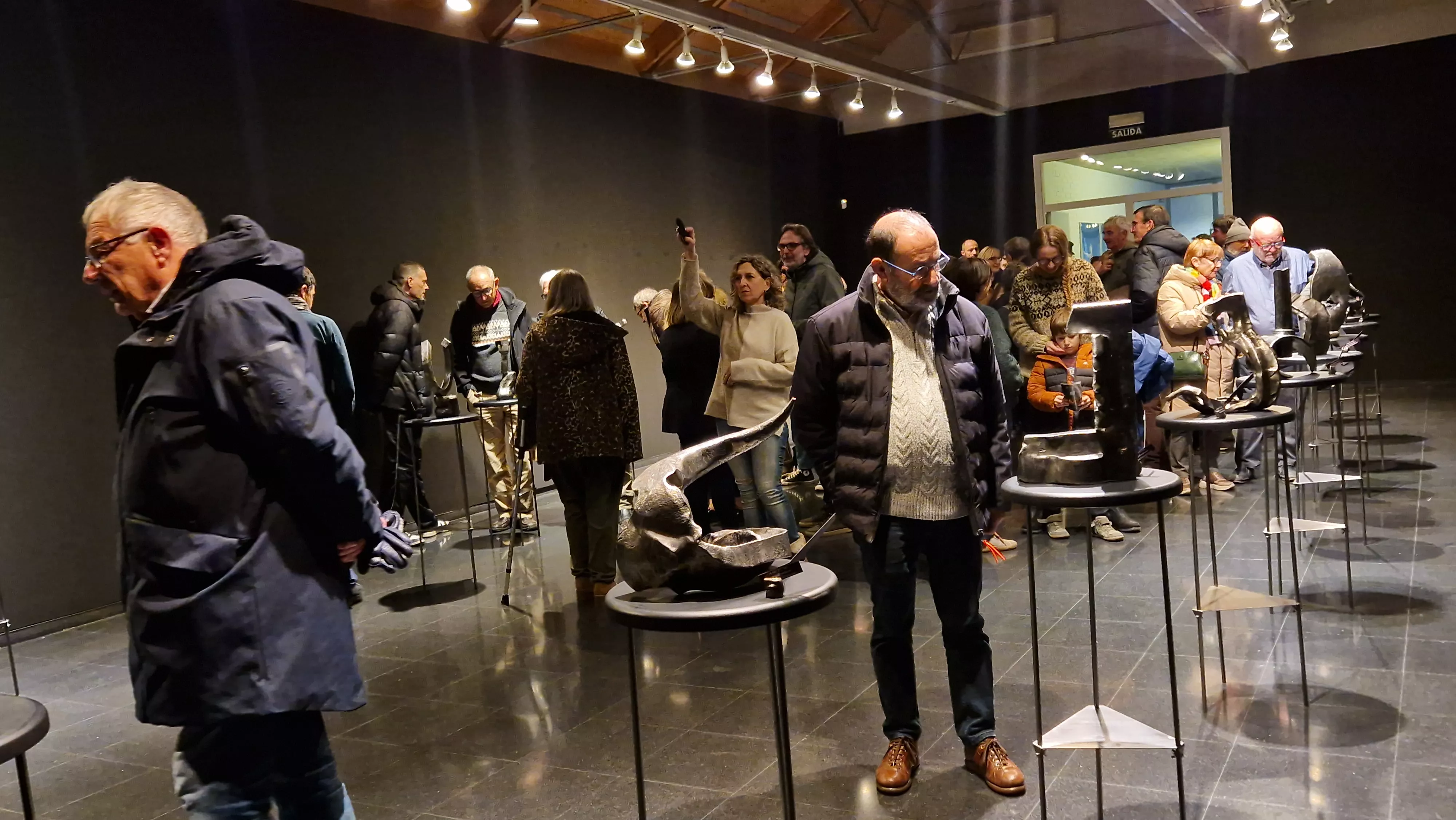 Exposición de Francisco Gracia Lasaosa en el Centro Manuel Benito. Foto Myriam Martínez