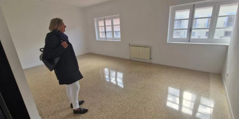 Eva Fortea, en las instalaciones de Teruel