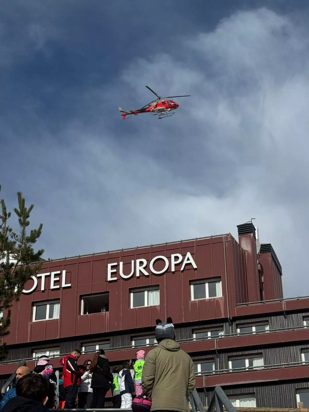 Estación de Astún tras el accidente de este sábado.