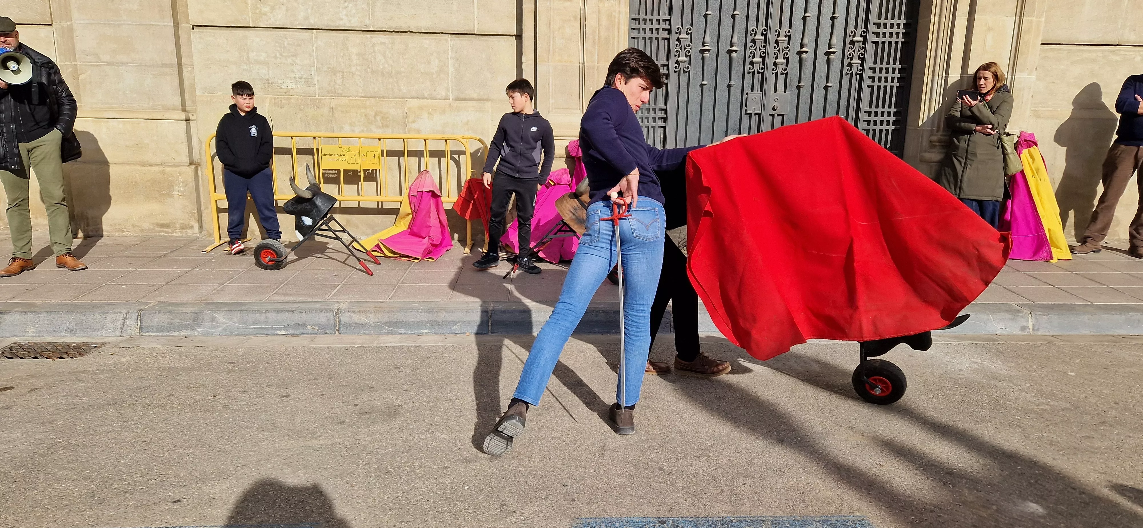 Capea, tras el  Encierro Infantil de la Peña Zoiti. Foto Myriam Martínez  
