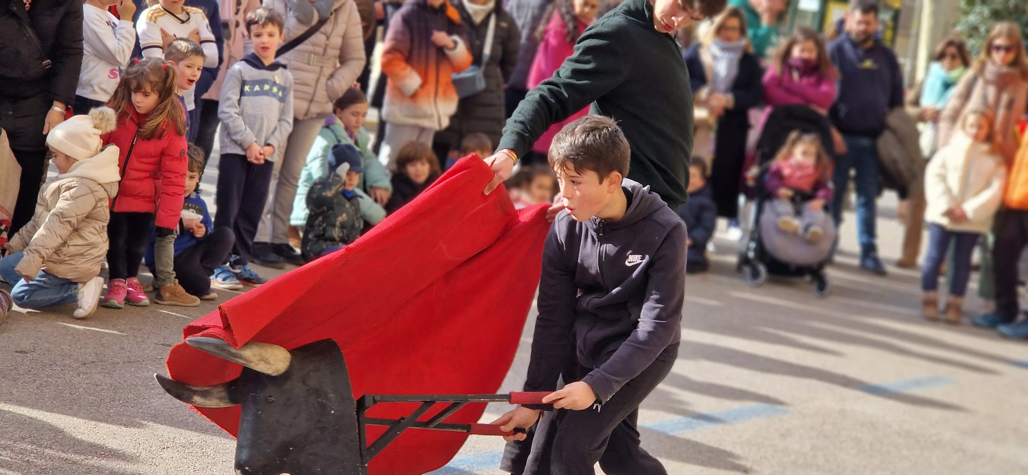 Capea, tras el  Encierro Infantil de la Peña Zoiti. Foto Myriam Martínez  
