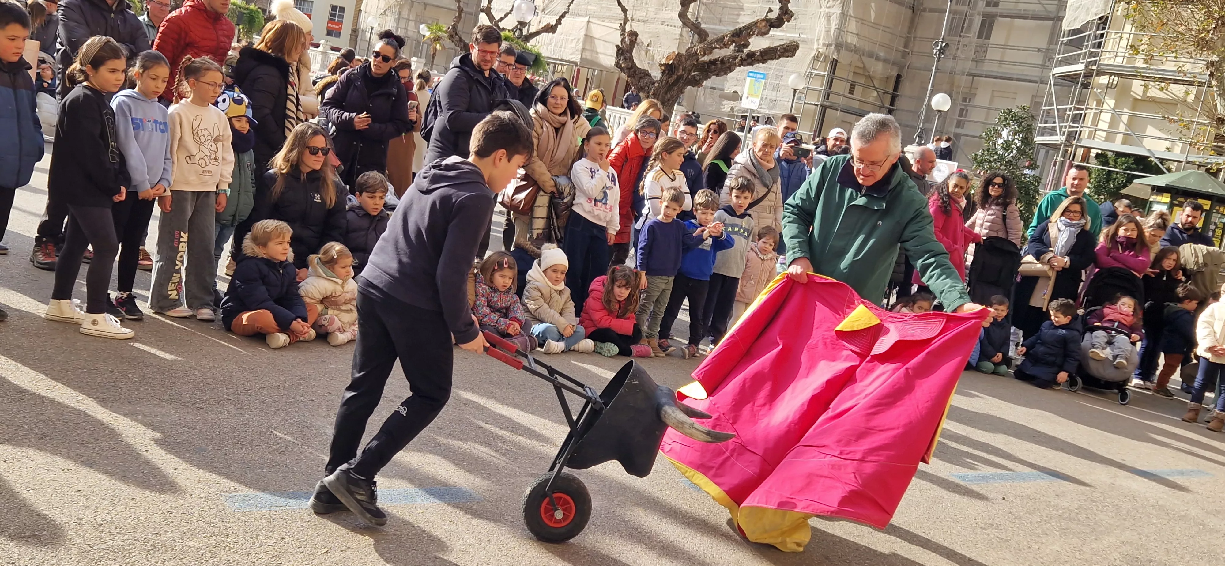 Capea, tras el  Encierro Infantil de la Peña Zoiti. Foto Myriam Martínez  