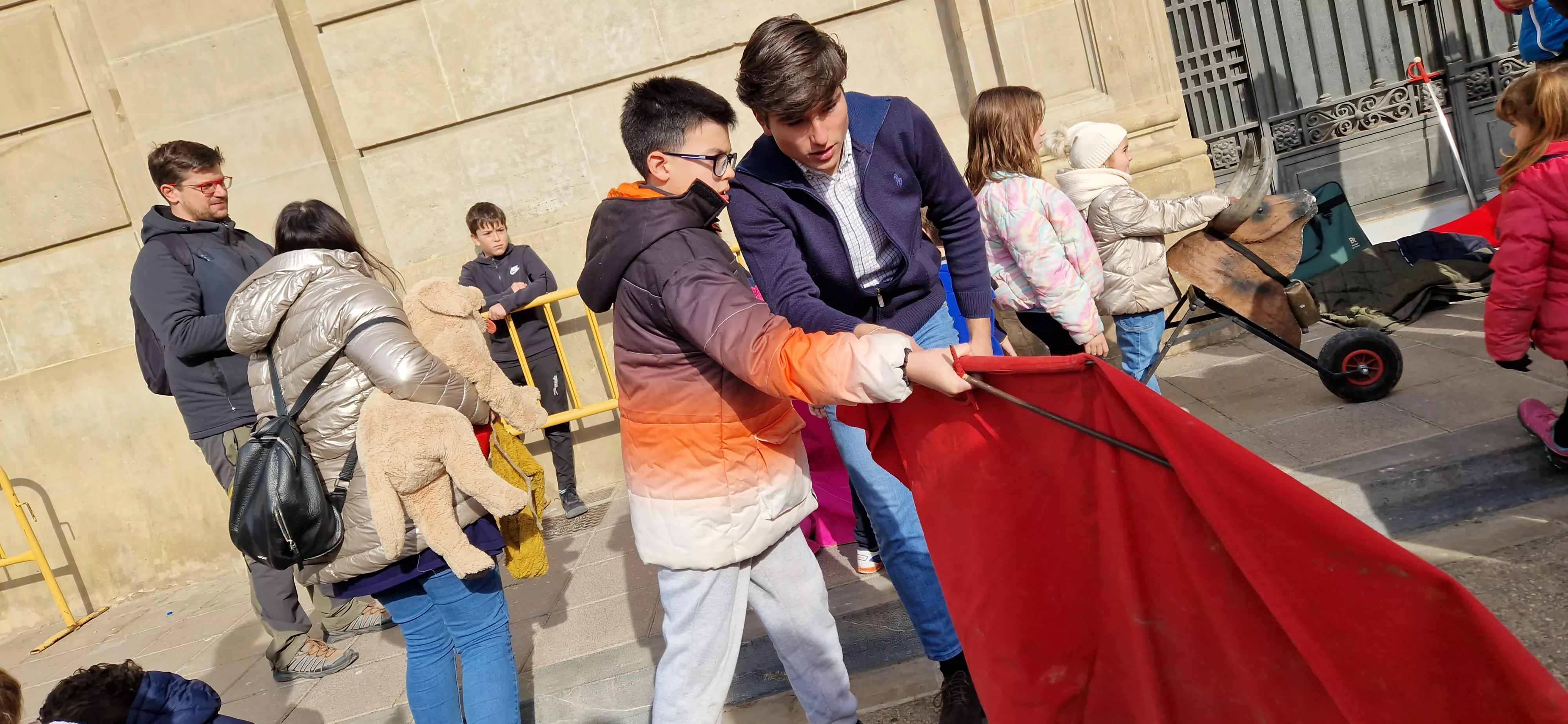 Capea, tras el  Encierro Infantil de la Peña Zoiti. Foto Myriam Martínez  