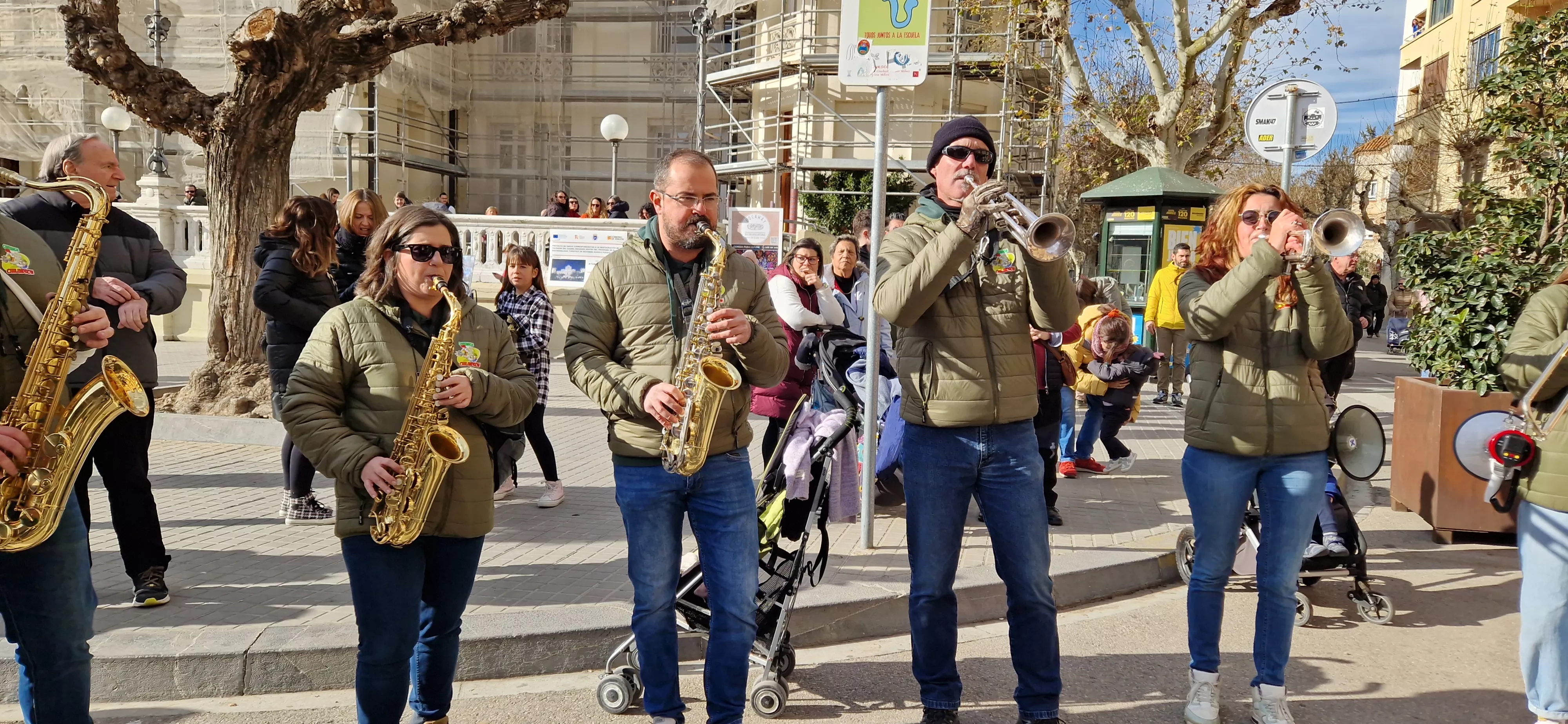 Charanga Chilindrón, en el  Encierro Infantil de la Peña Zoiti. Foto Myriam Martínez 