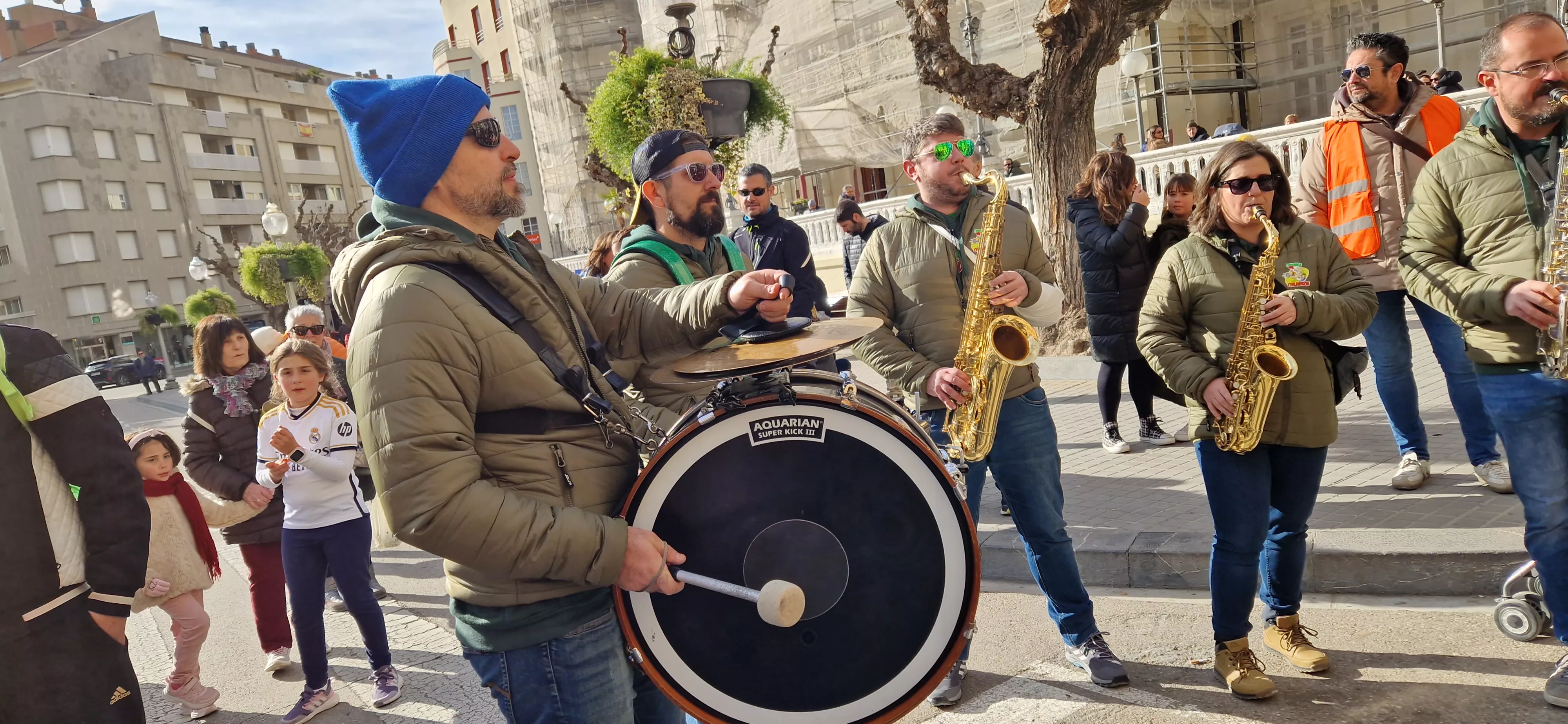 Charanga Chilindrón, en el  Encierro Infantil de la Peña Zoiti. Foto Myriam Martínez 