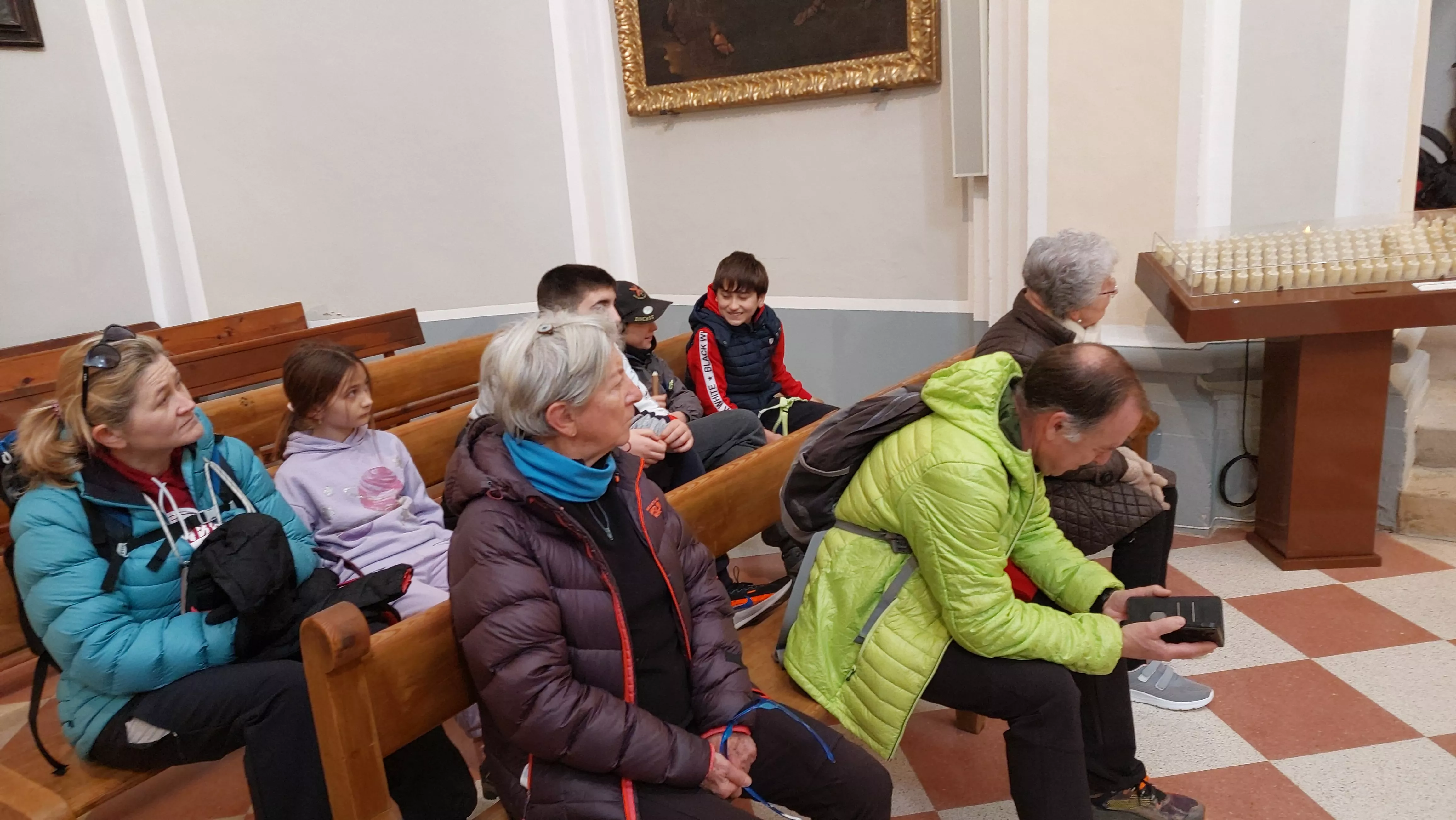 Participantes en el primer entreno para la Javierada