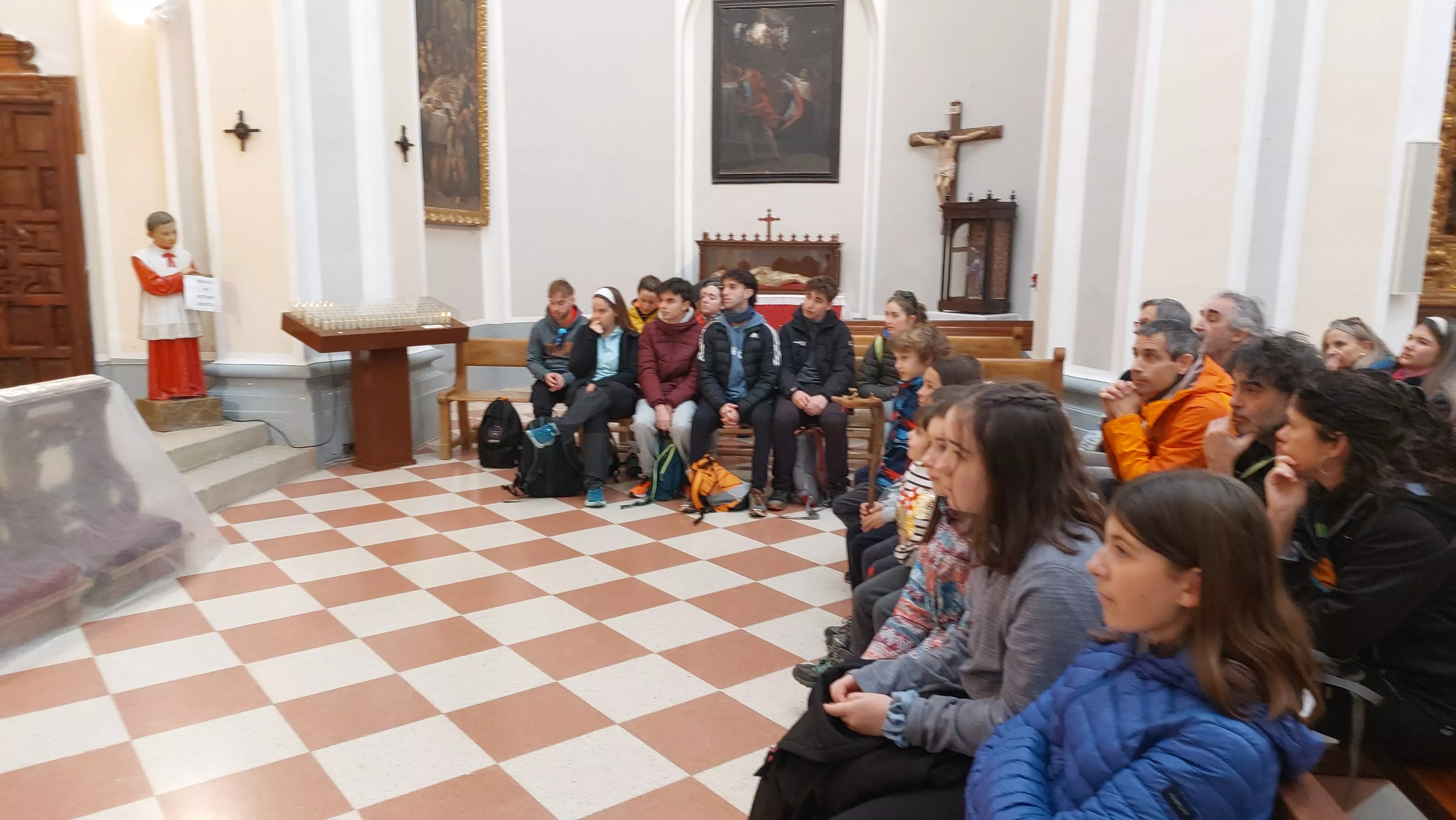 Participantes en el primer entreno para la Javierada