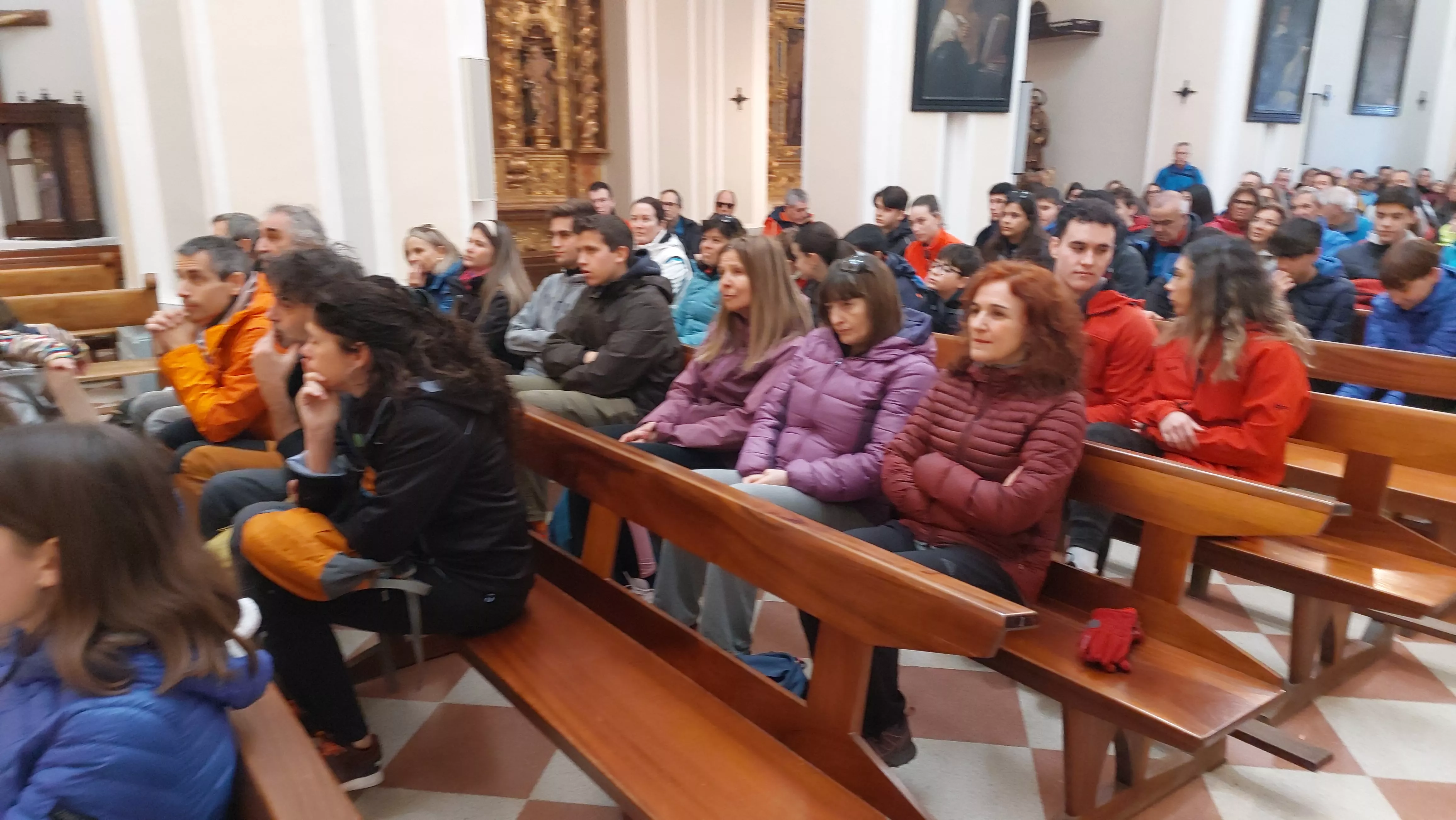 Participantes en el primer entreno para la Javierada