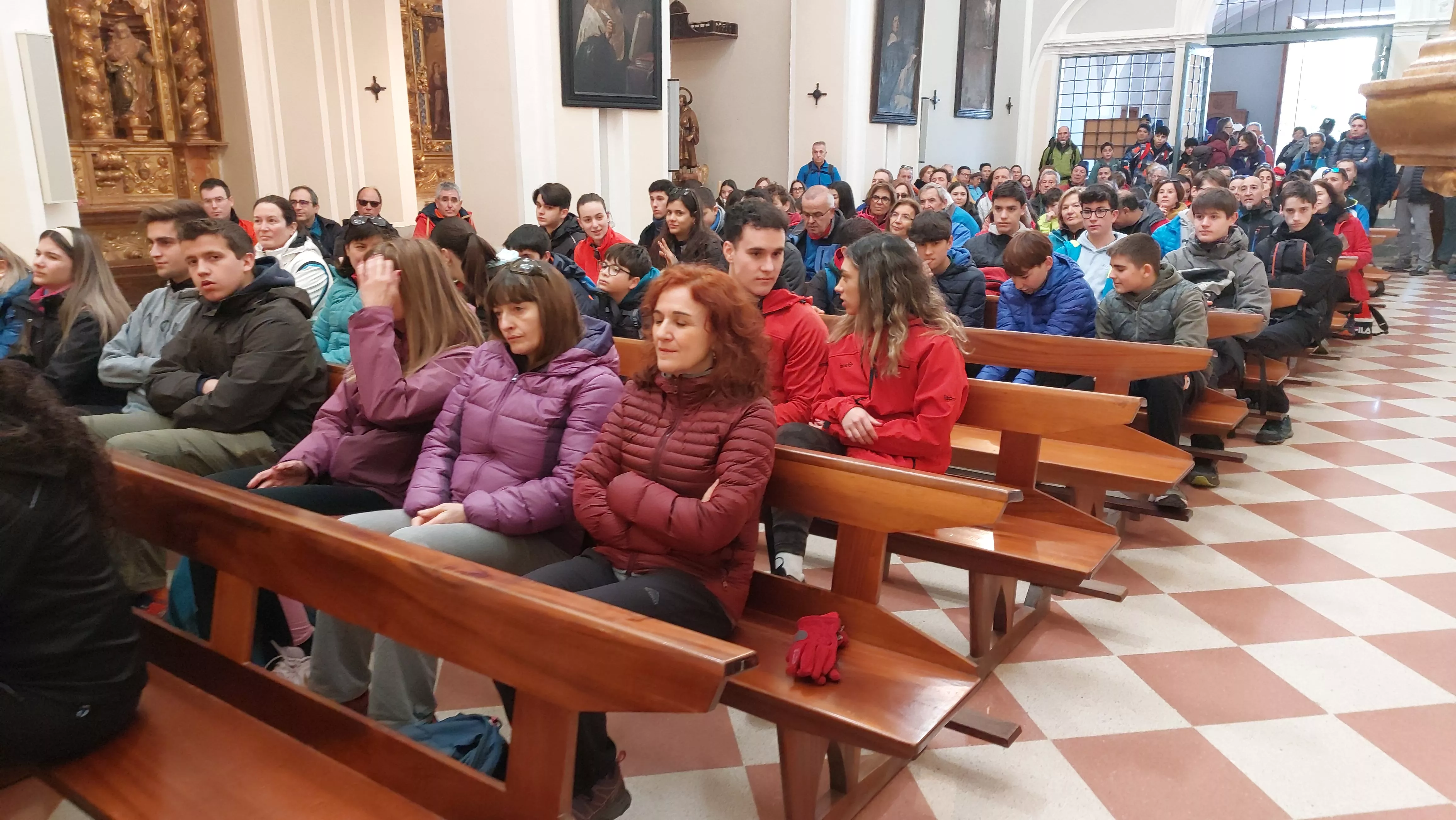 Participantes en el primer entreno para la Javierada