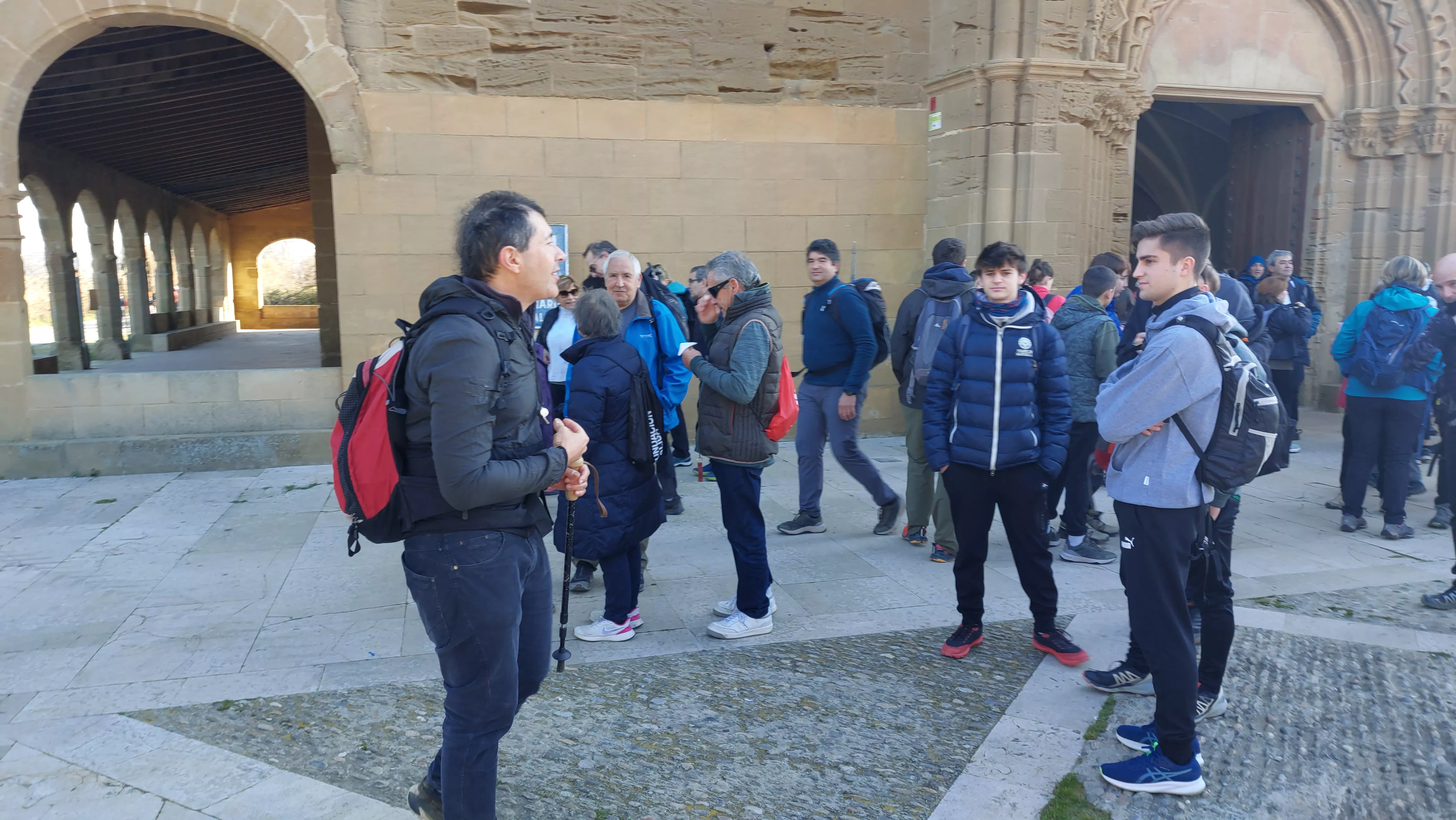 Participantes en el primer entreno para la Javierada