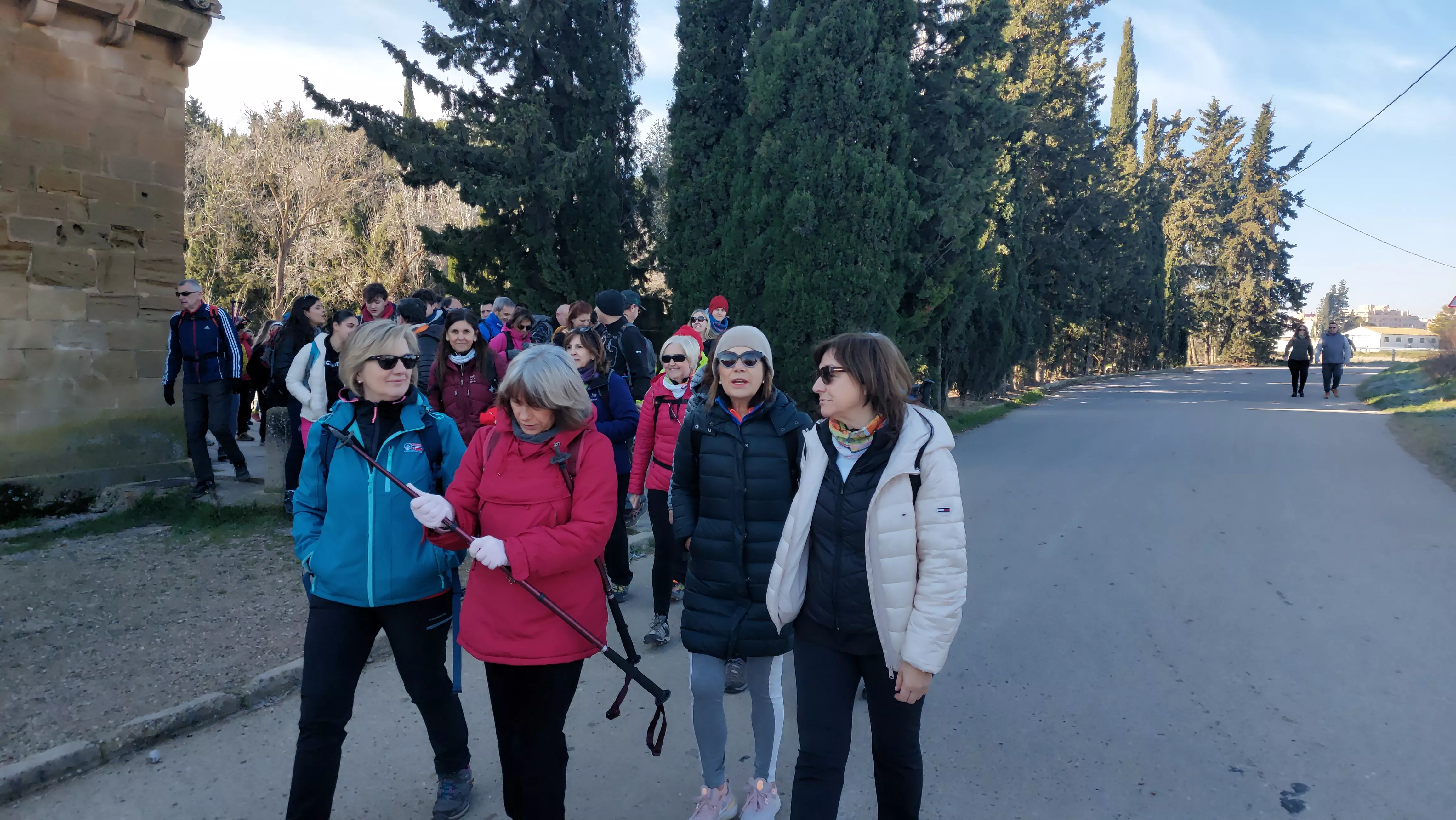 Participantes en el primer entreno para la Javierada