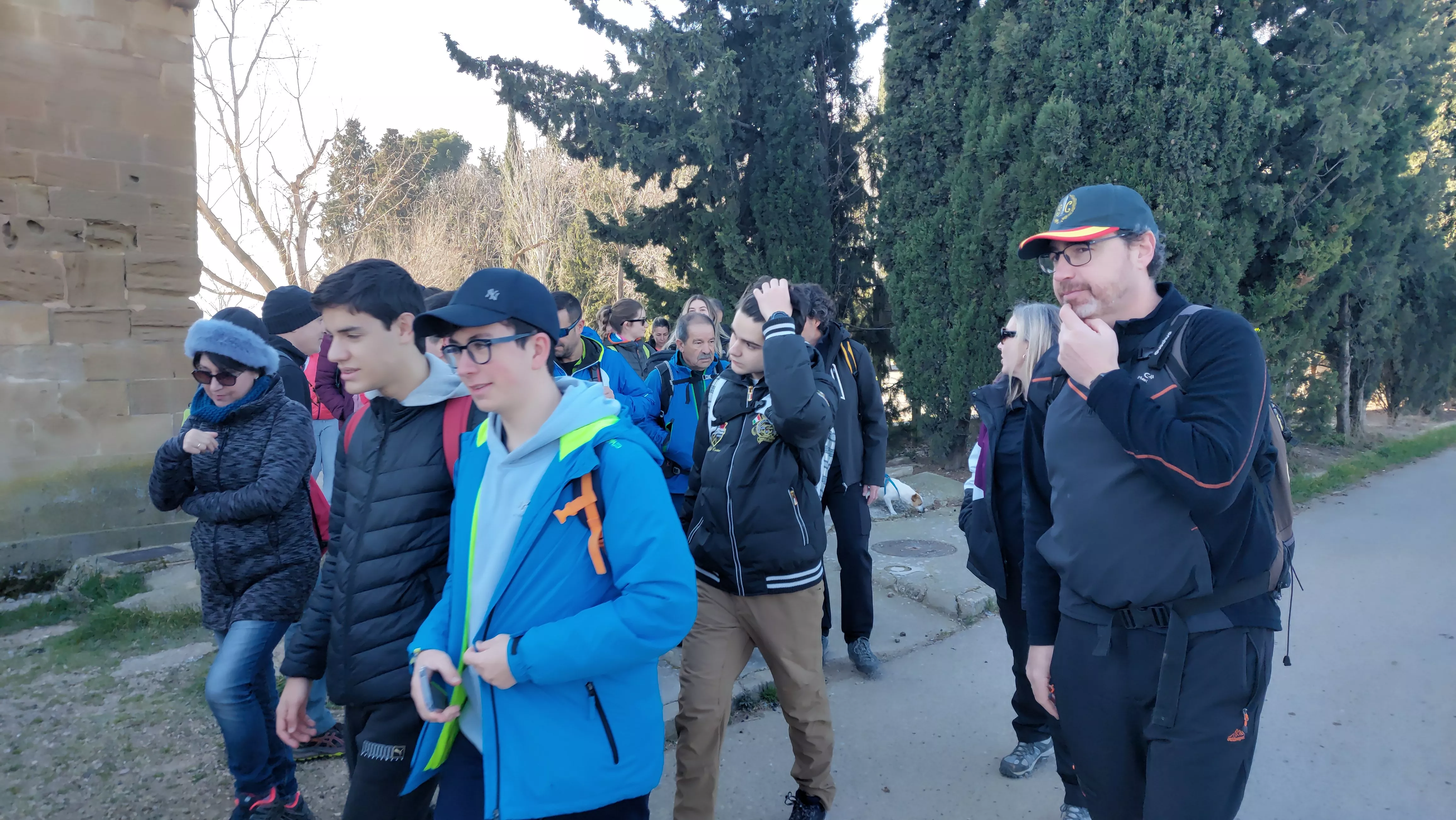 Participantes en el primer entreno para la Javierada