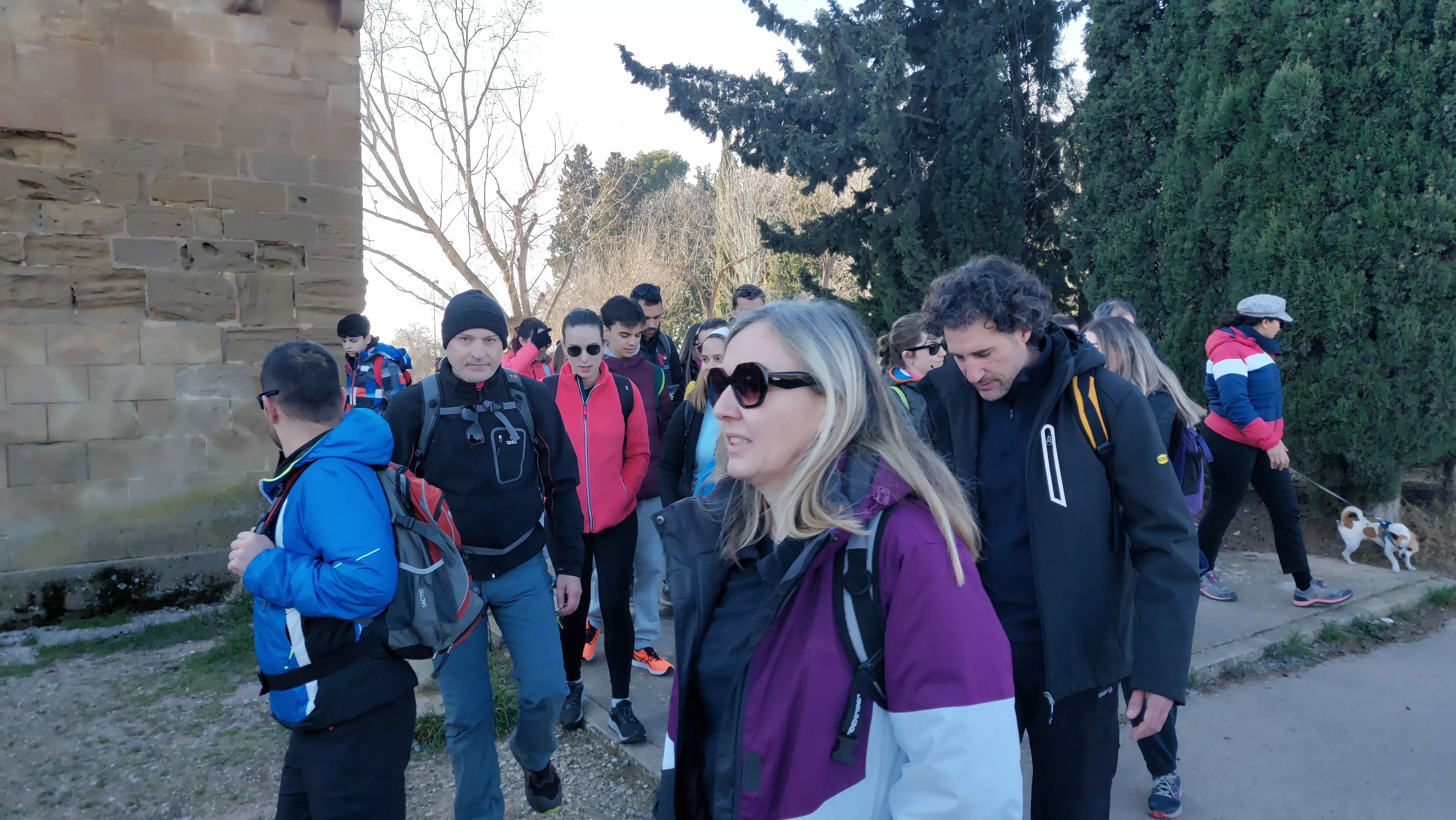 Participantes en el primer entreno para la Javierada