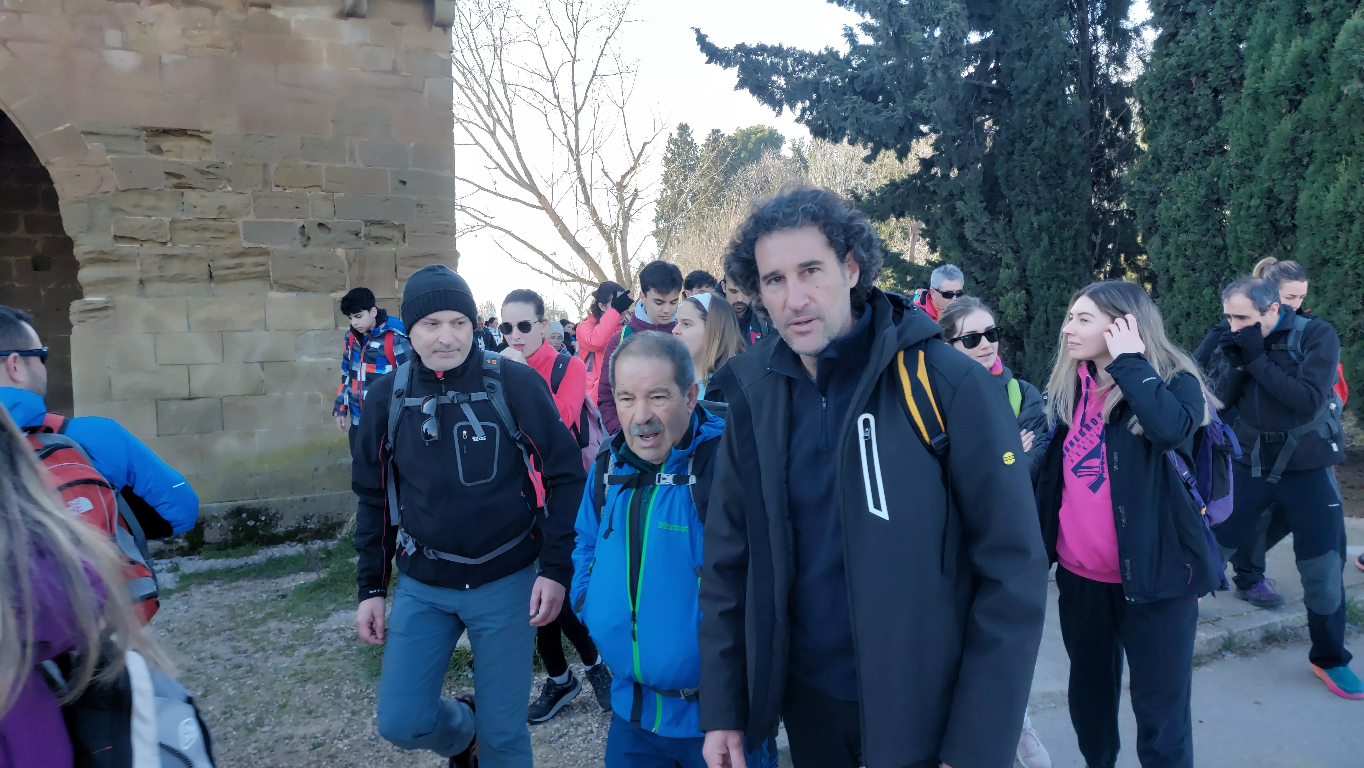 Participantes en el primer entreno para la Javierada