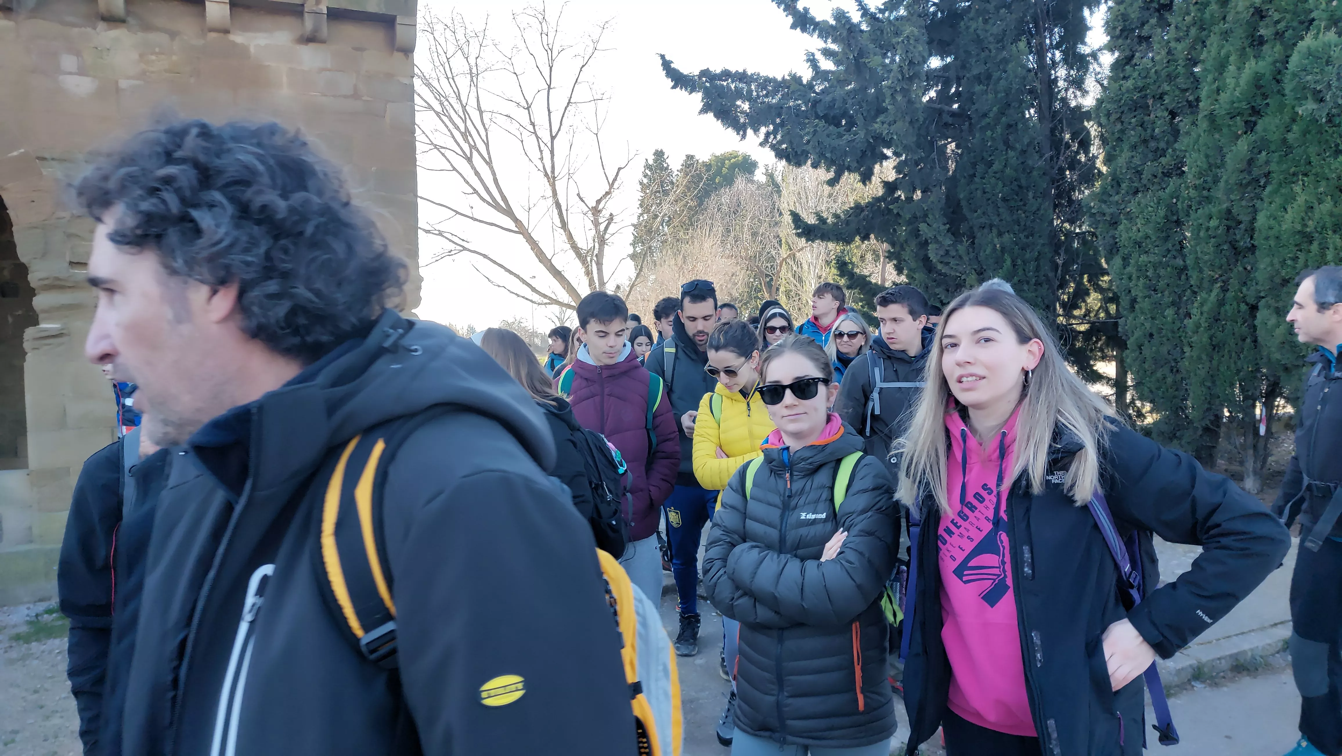 Participantes en el primer entreno para la Javierada