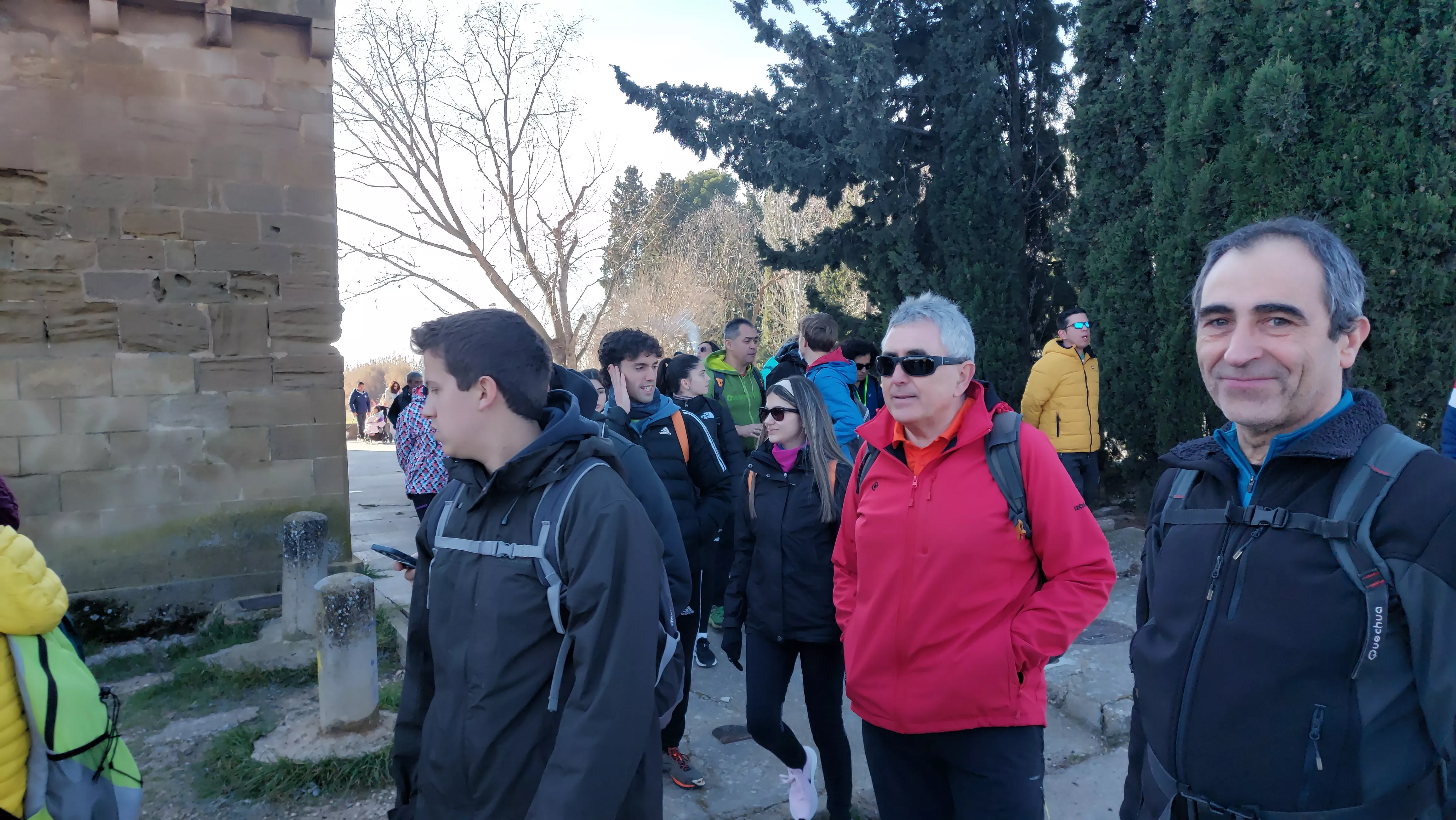 Participantes en el primer entreno para la Javierada