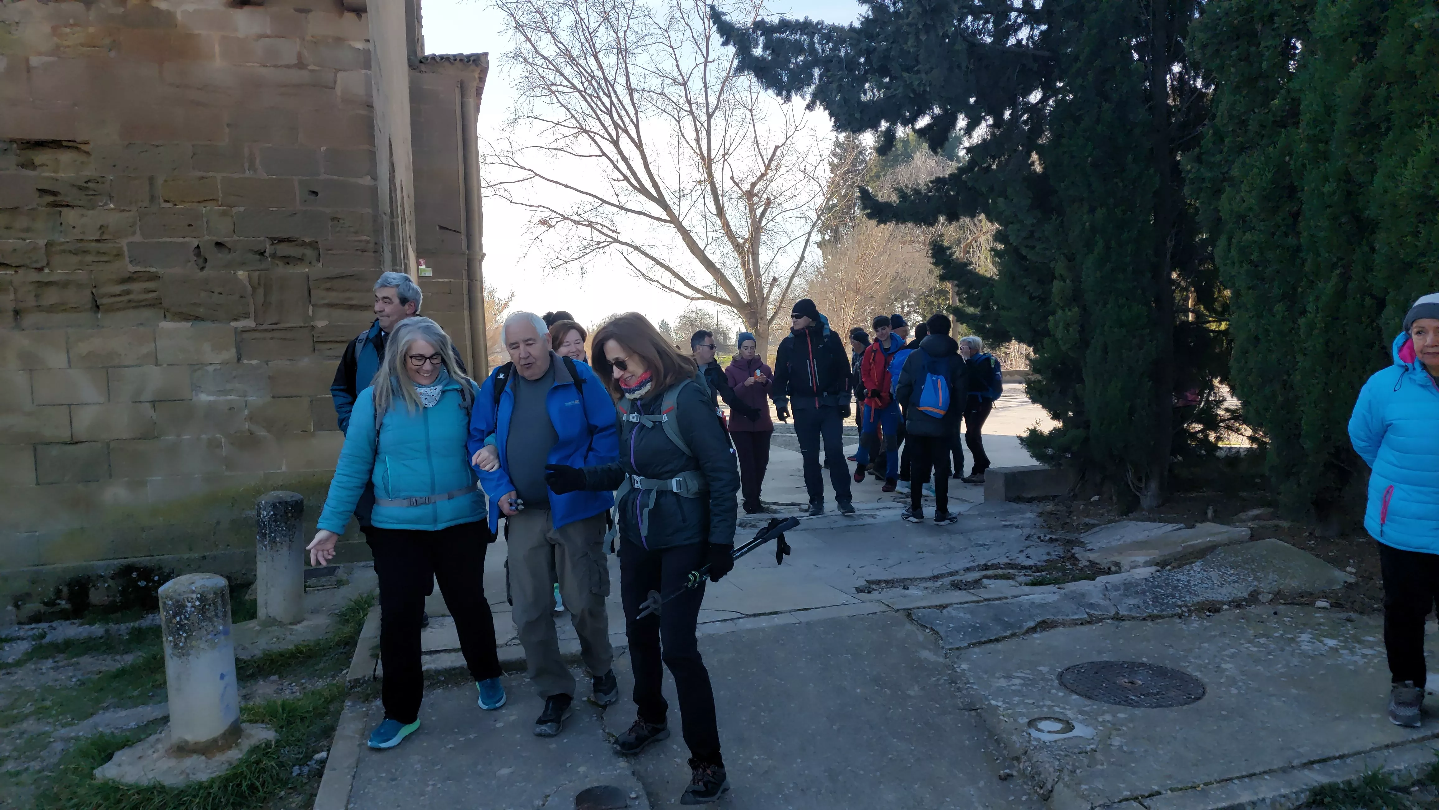 Participantes en el primer entreno para la Javierada