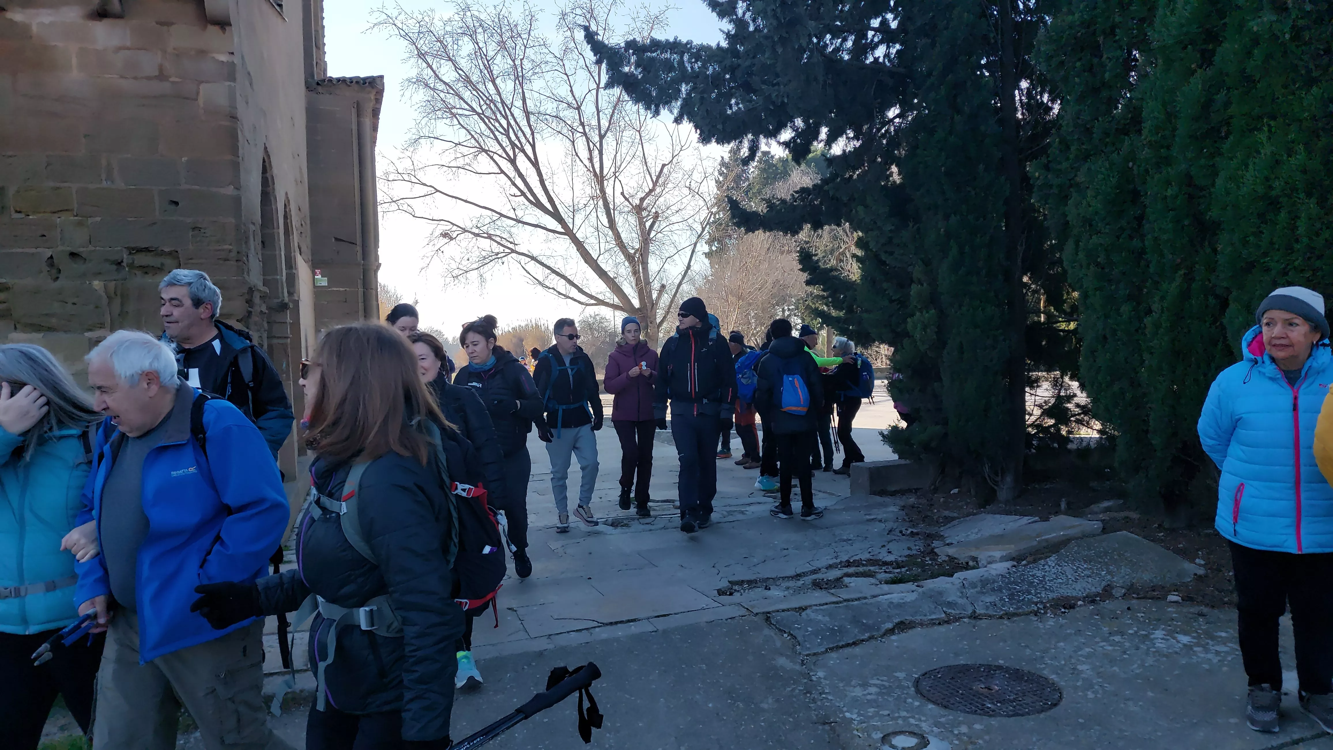 Participantes en el primer entreno para la Javierada