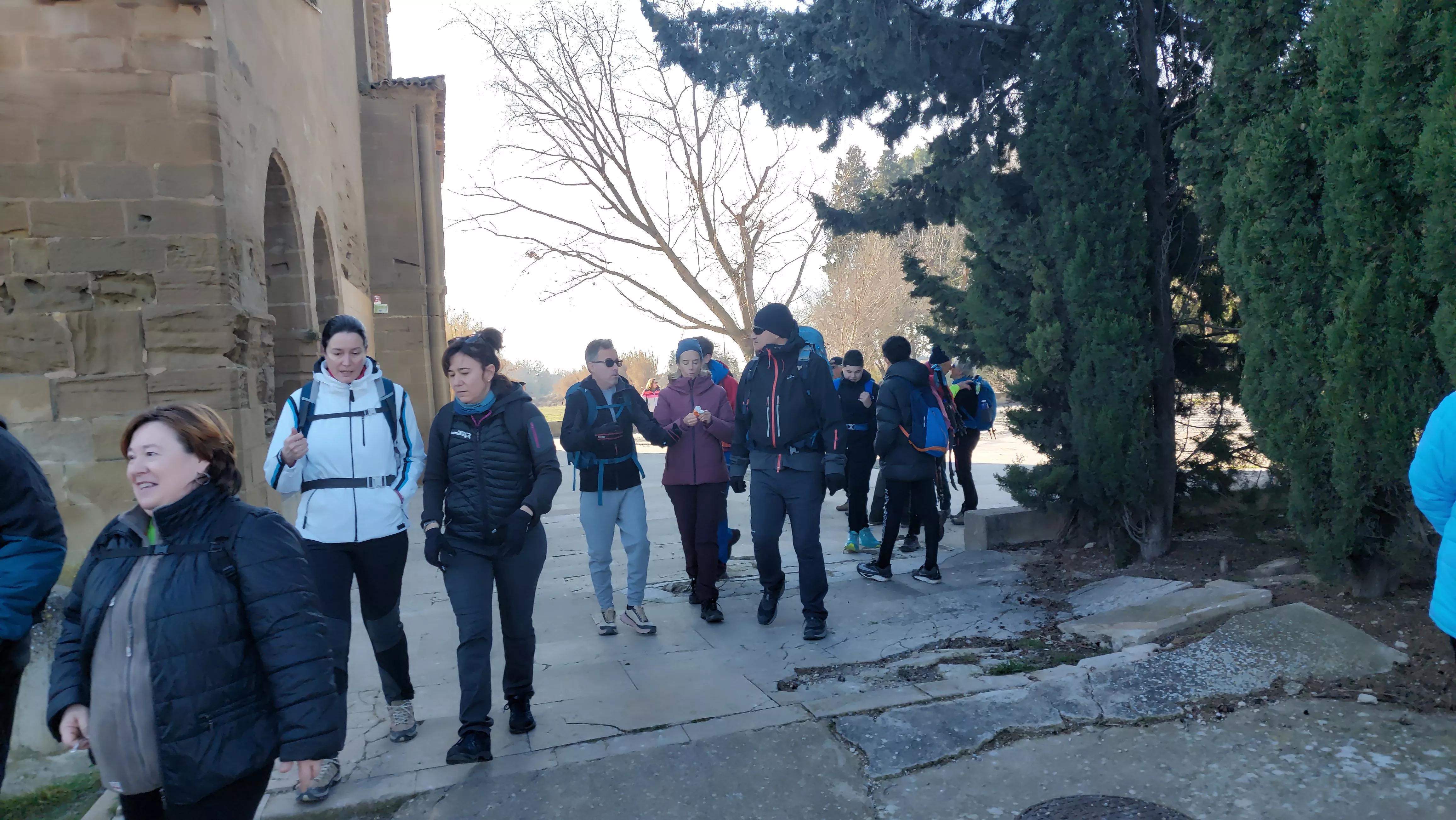 Participantes en el primer entreno para la Javierada